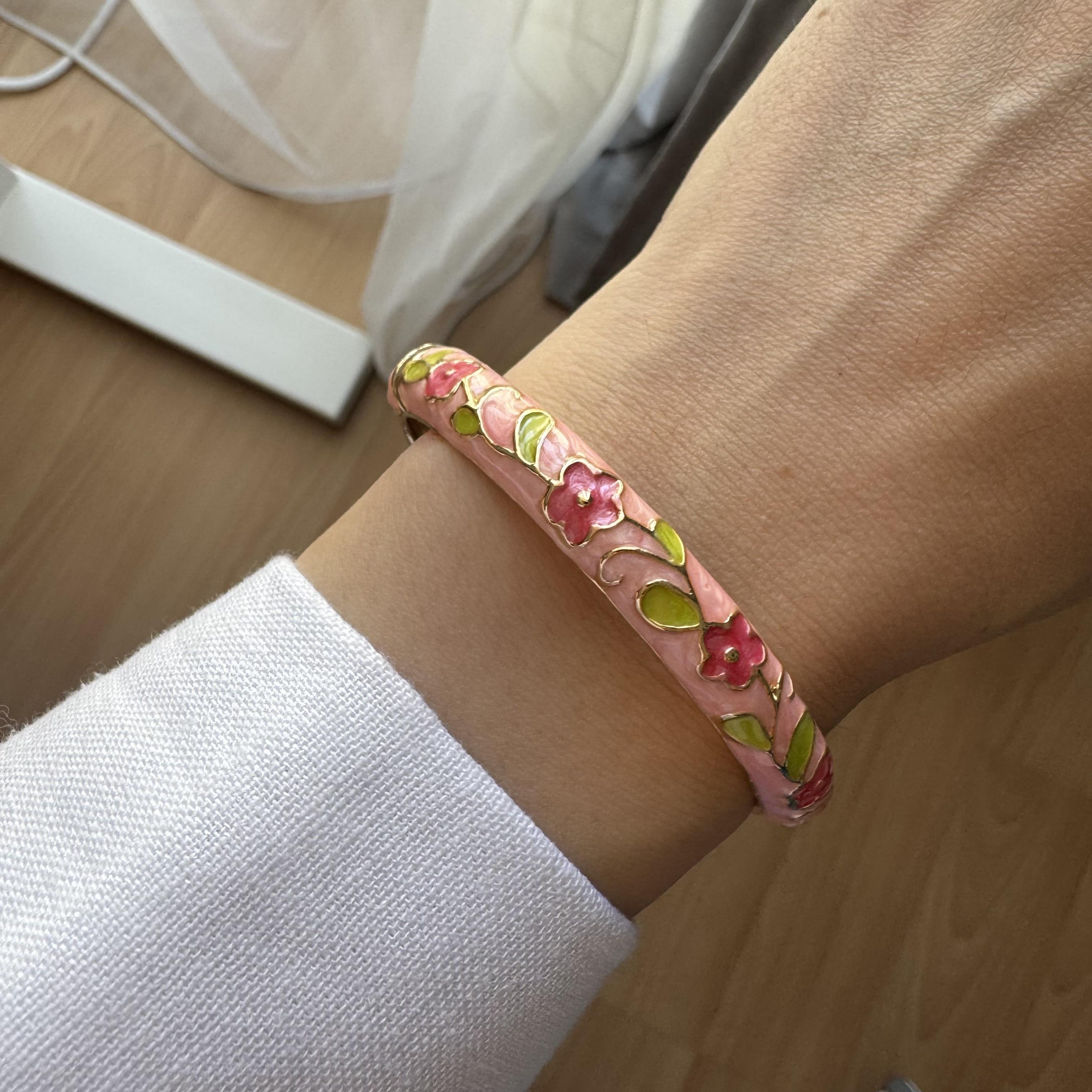 Mineli Çiçekli Bileklik