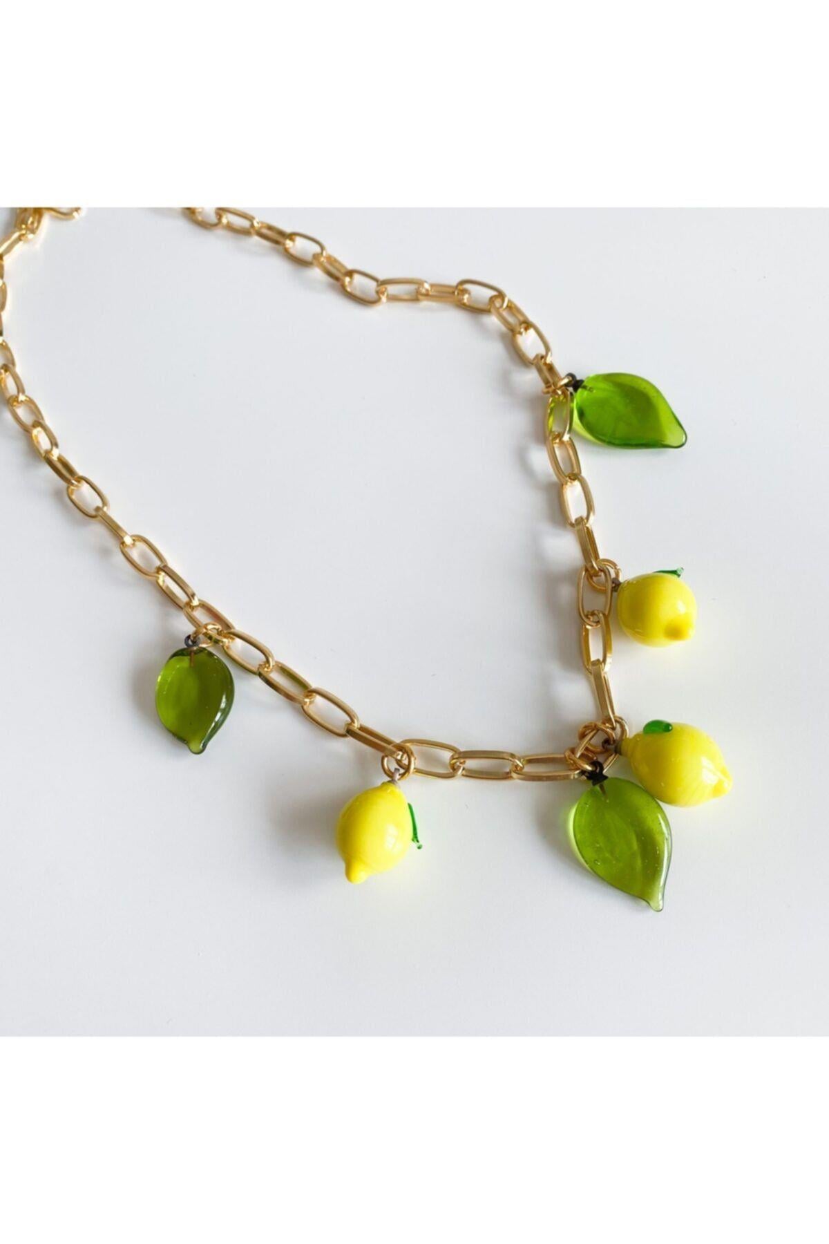 Murano Limon Kolye