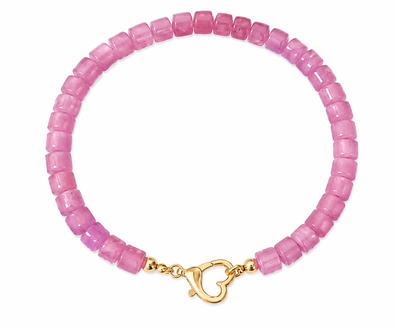 Pembe Cam Kolye