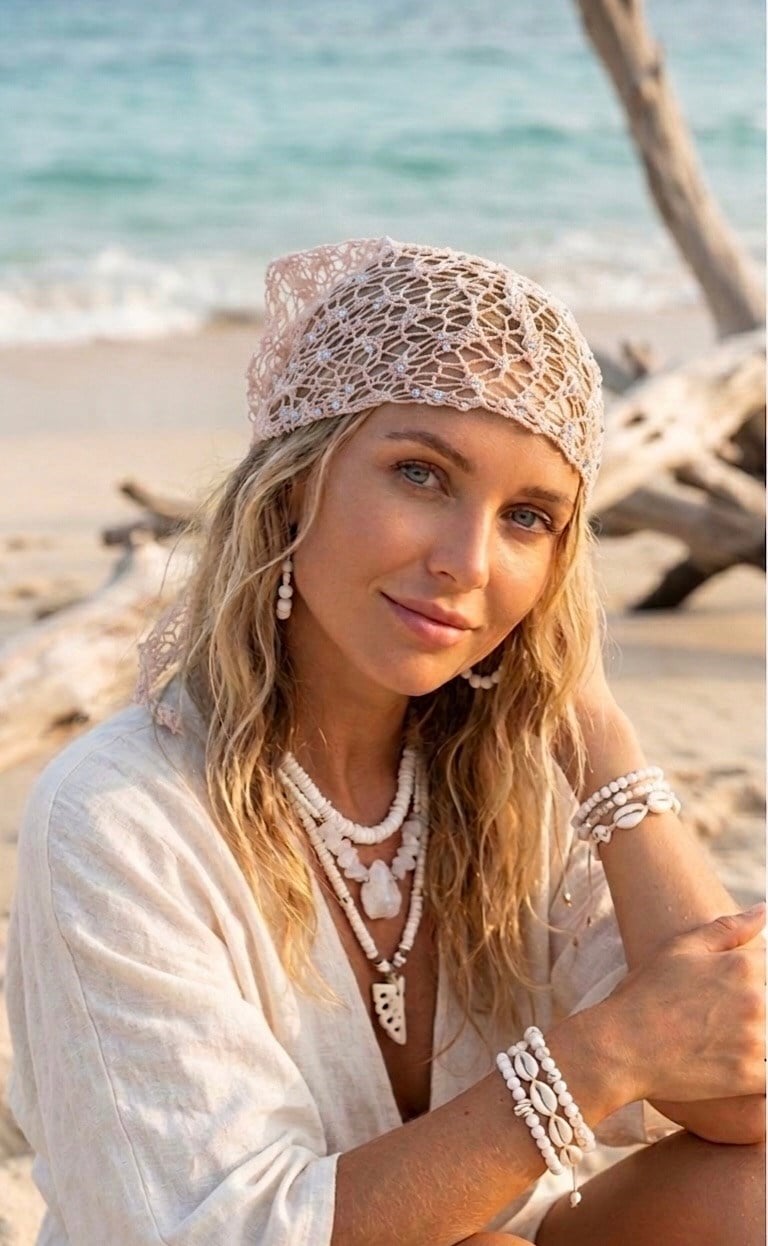 Pullu Tül Bandana