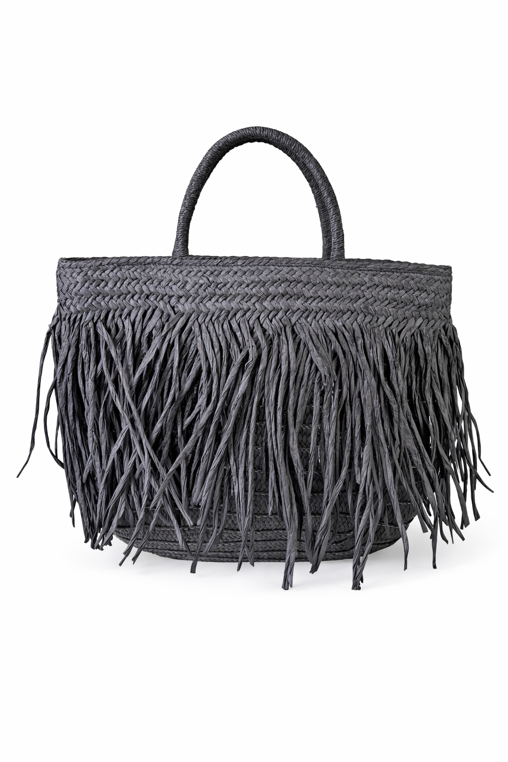 Püsküllü Hasır Çanta