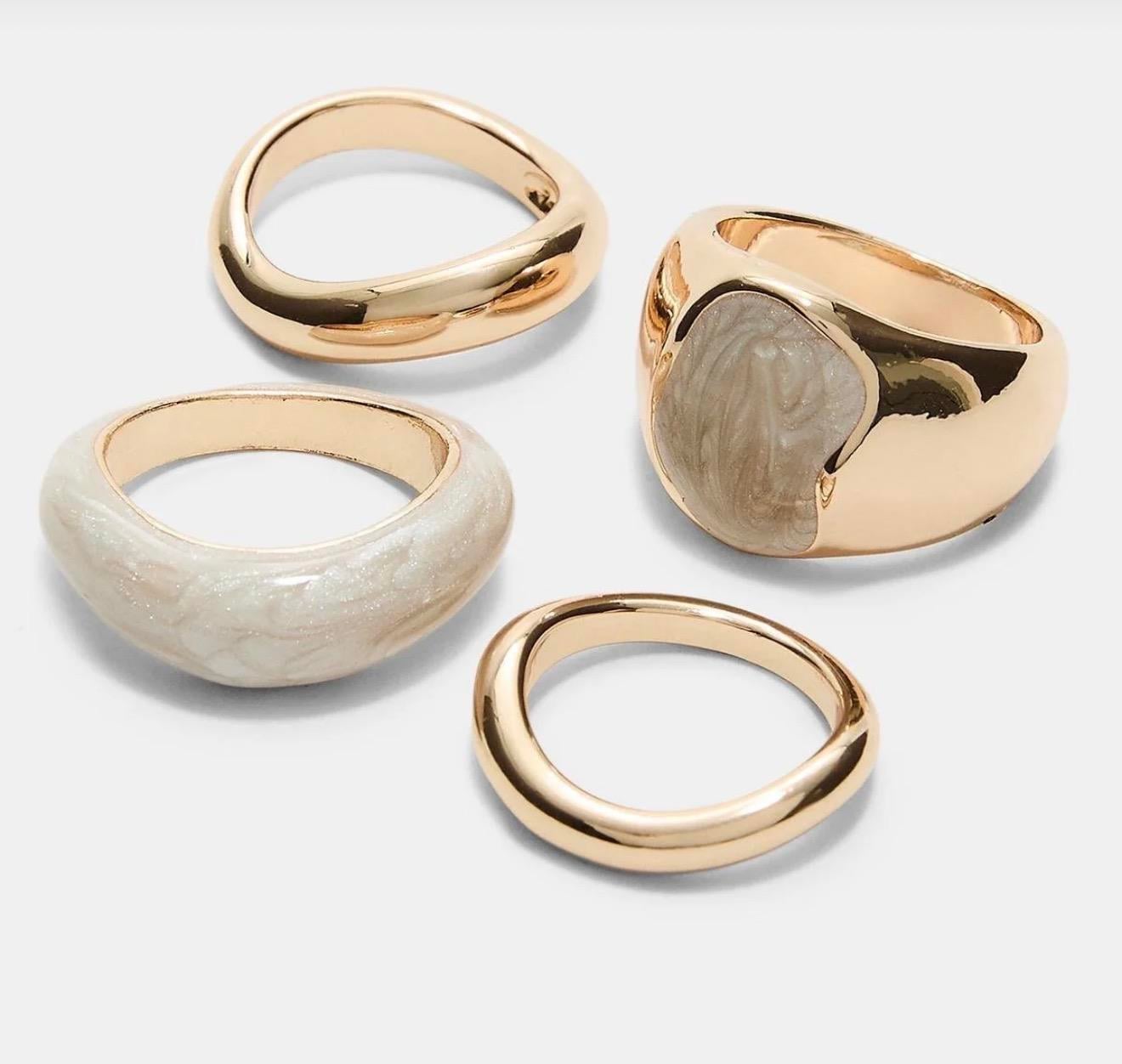 Renkli Çoklu Yüzük Seti