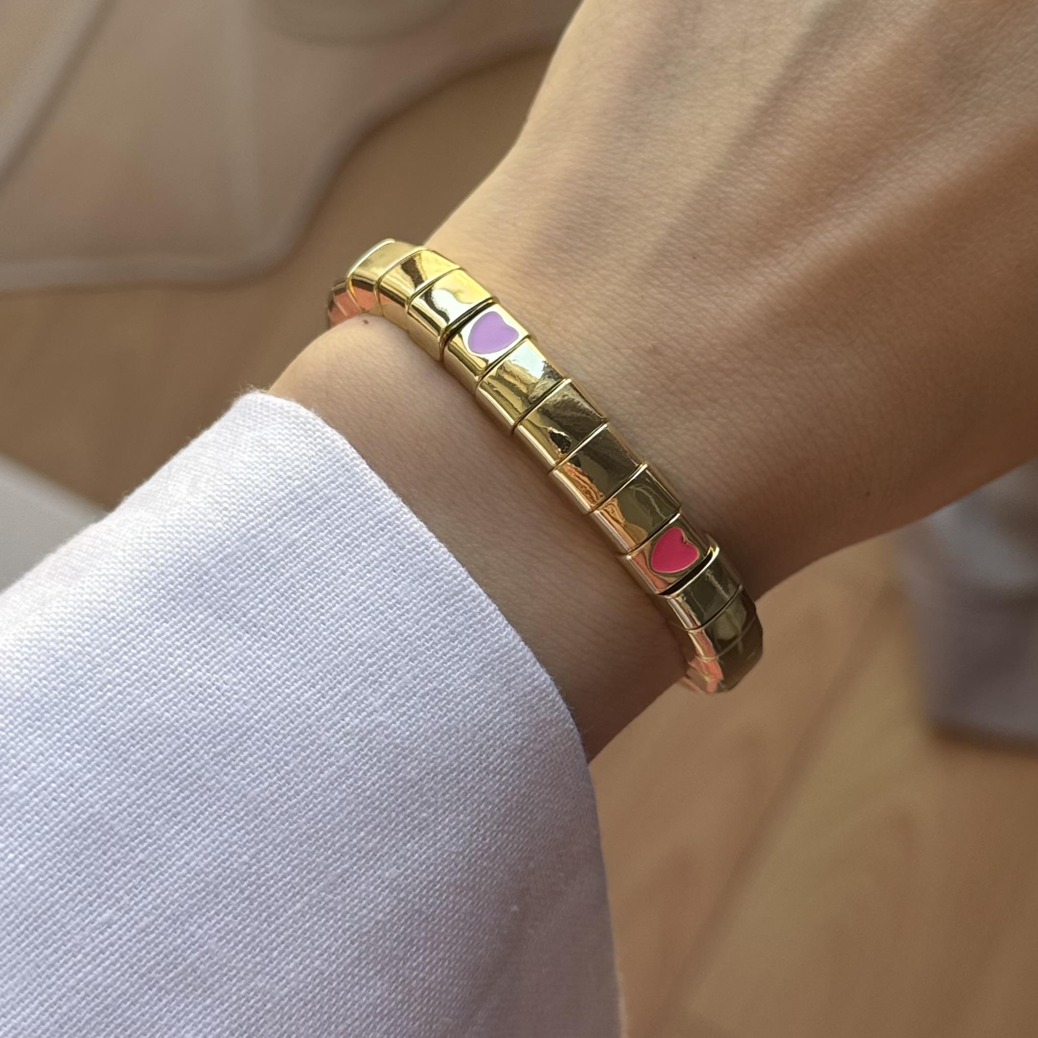 Seramik Kalpli Lastik Bileklik