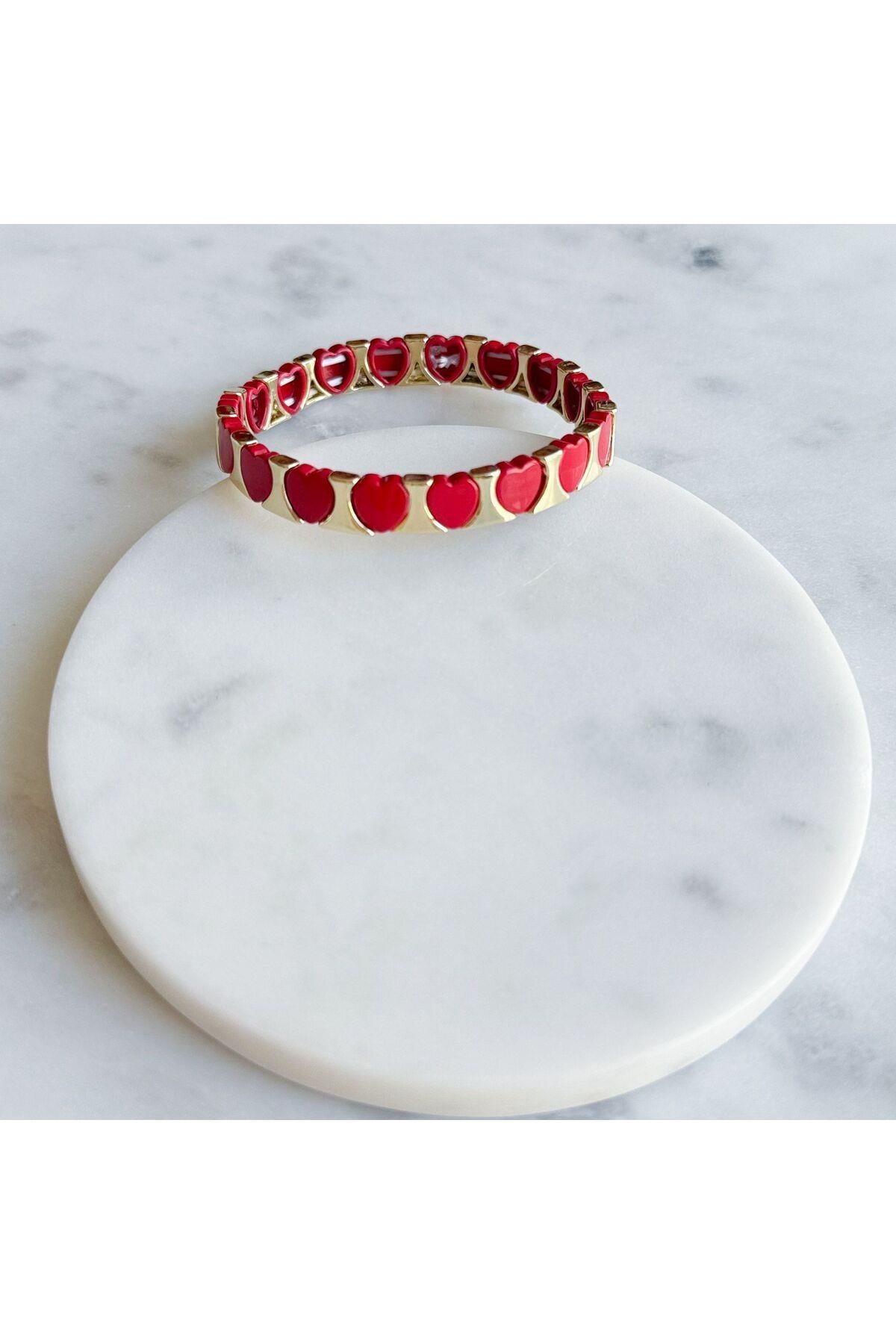 Seramik kalpli lastik bileklik