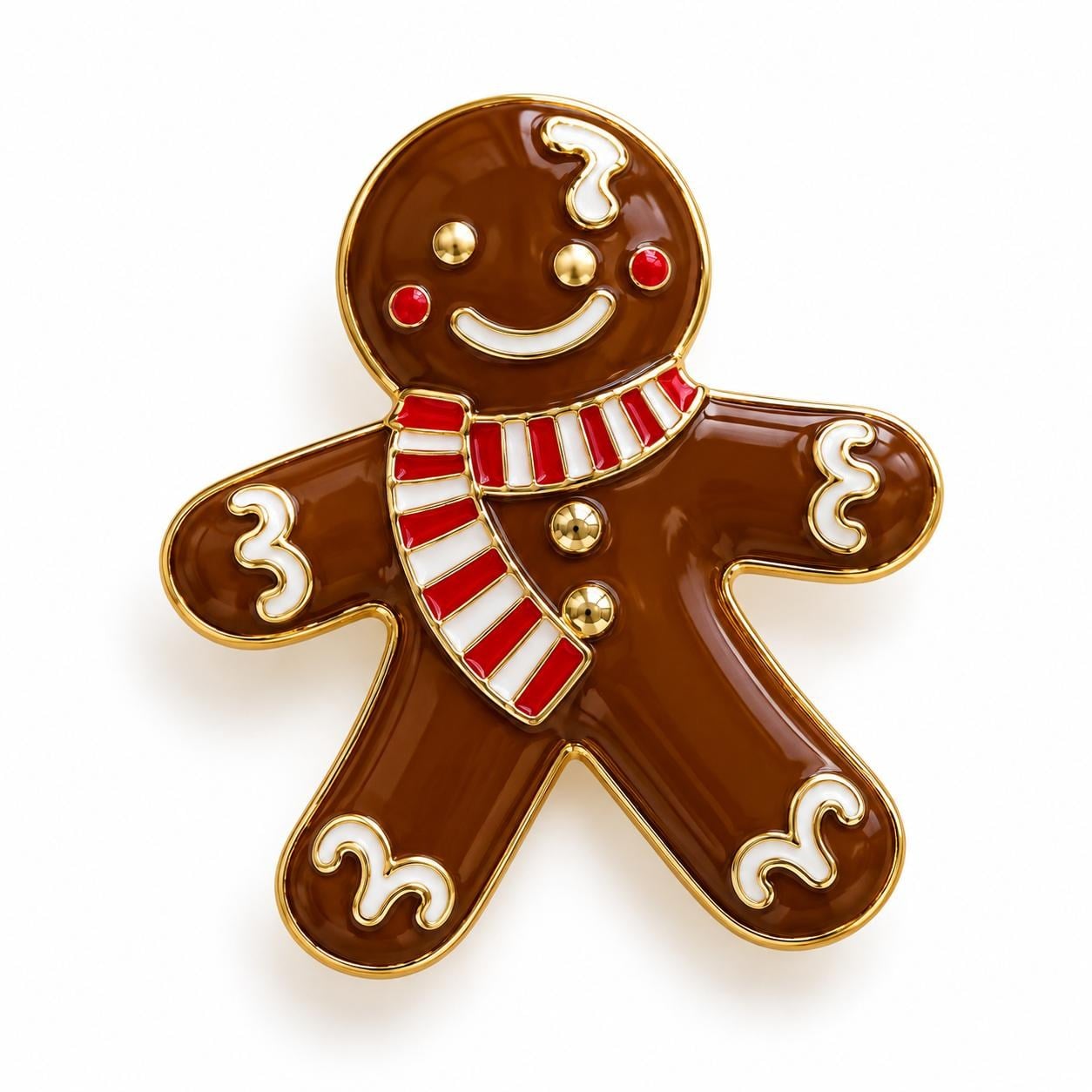Yeni Yıl Ginger Broş