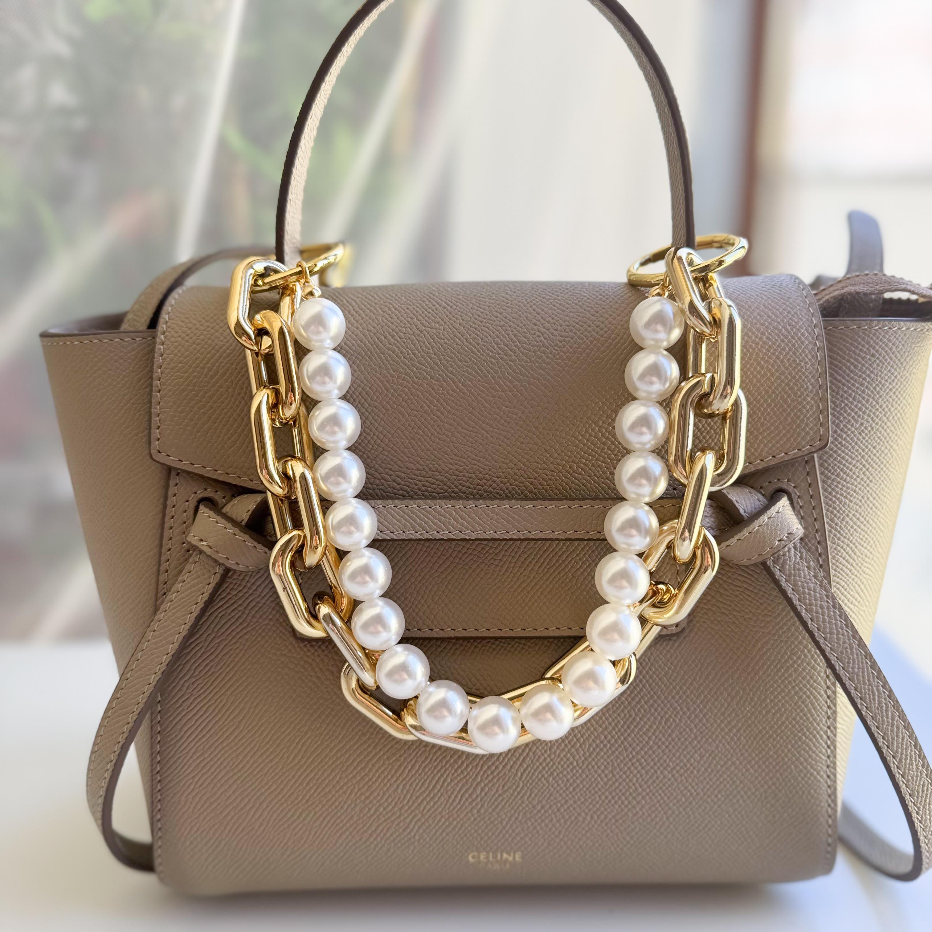 Zincir İnci Çanta Aksesuarı