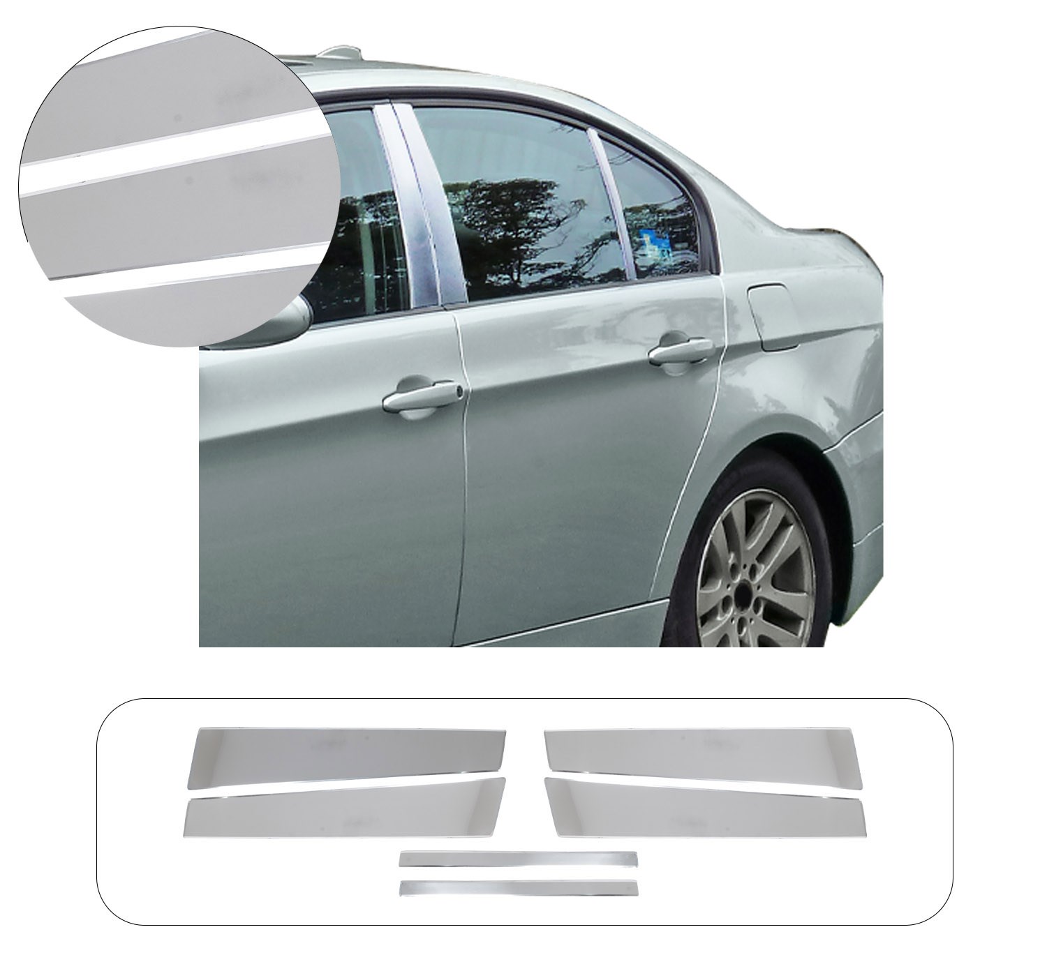 BMW 3 E90 2011- KAPI DİREĞİ 6 PRÇ
