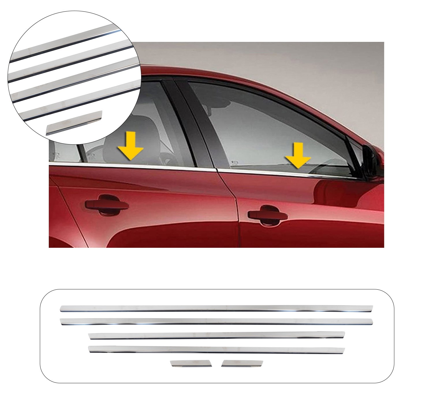 CITROEN C5 CAM ÇITASI 6 PRÇ