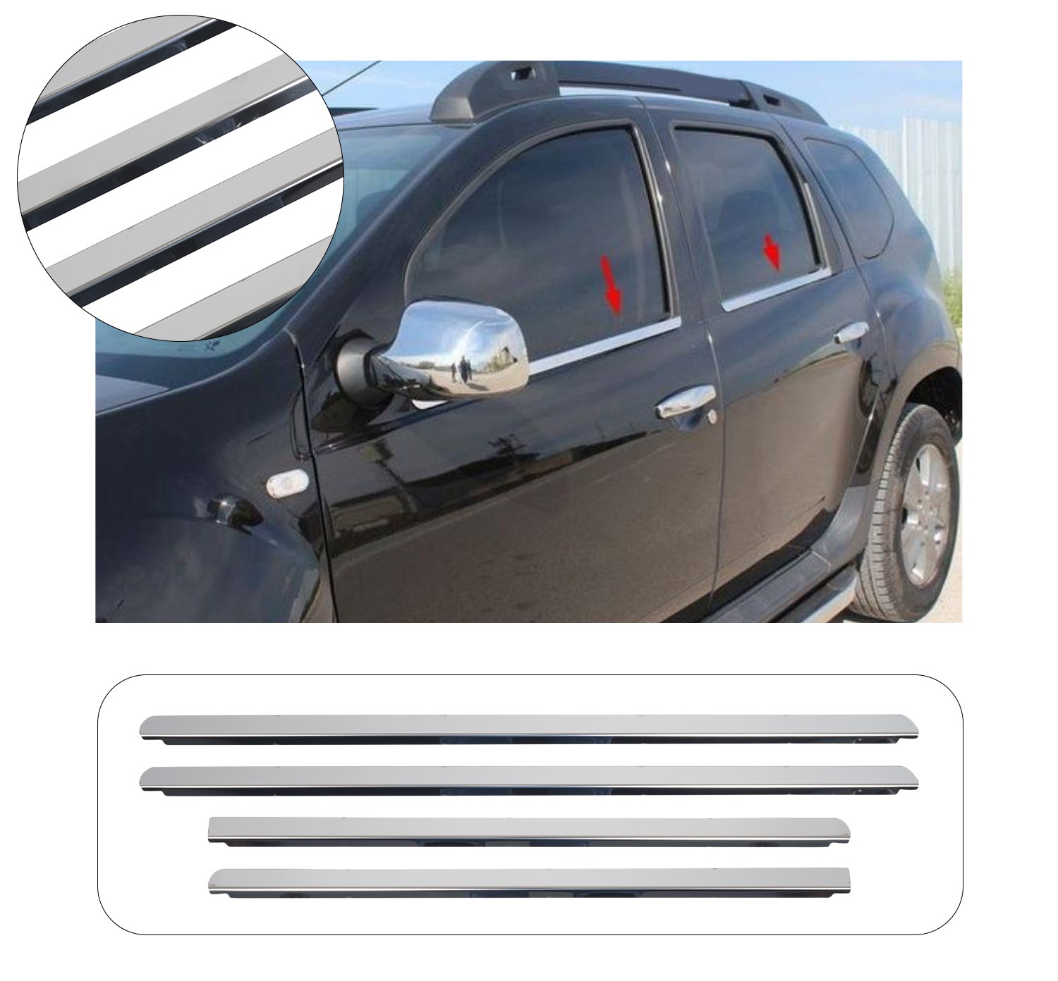 DACIA DUSTER 2009- CAM ÇITASI/
