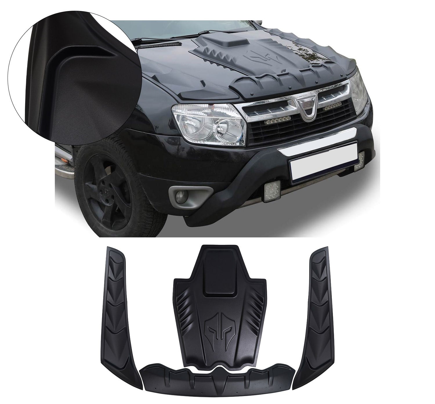 DACIA DUSTER 2010-2017 ÖN KAPUT SCOOP VE DRAGON SET
