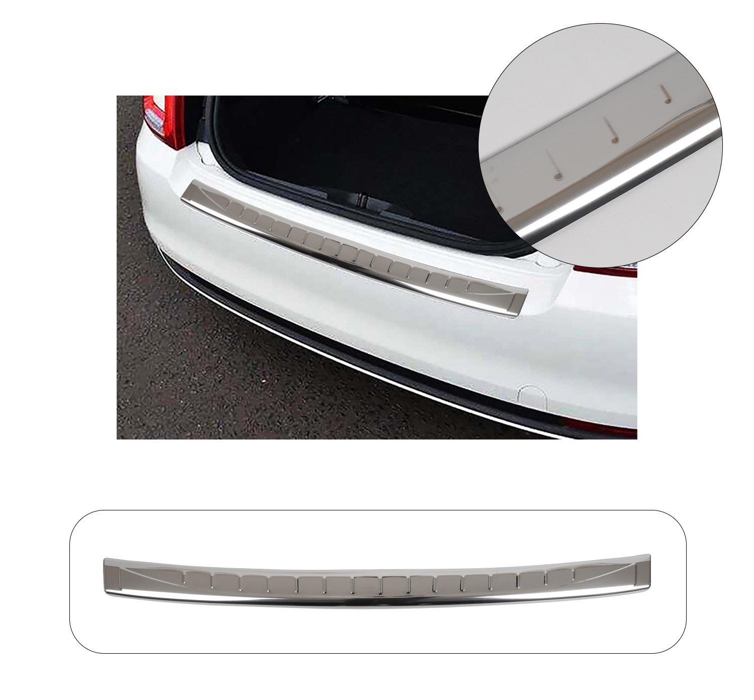FIAT 500-500C 2007-2015 KROM PARLAK ARKA TAMPON ÜSTÜ KORUMA