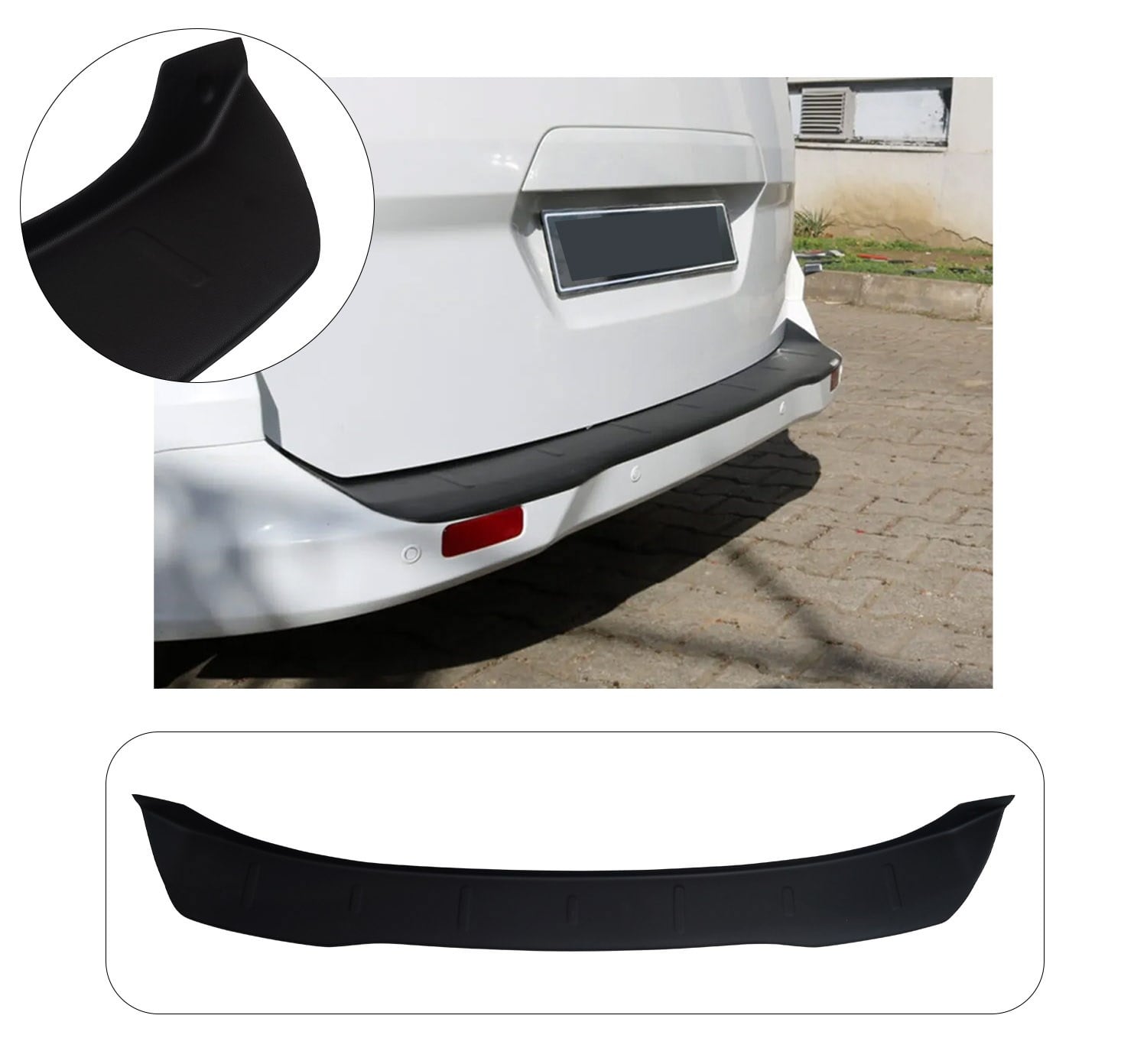 FORD COURIER ABS GENİŞ ARKA TAMPON ÜSTÜ KORUMA