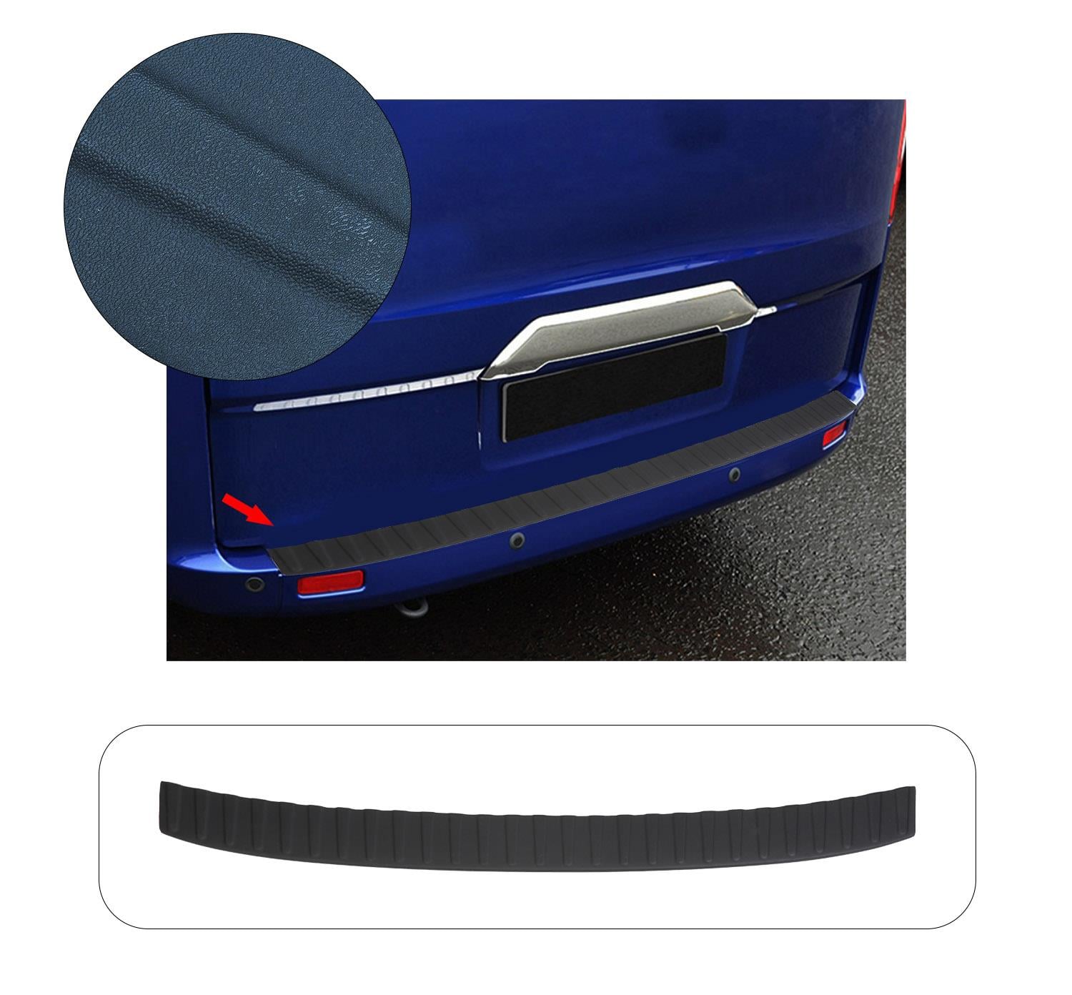 FORD CUSTOM 2012- ABS ARKA TAMPON ÜSTÜ KORUMA