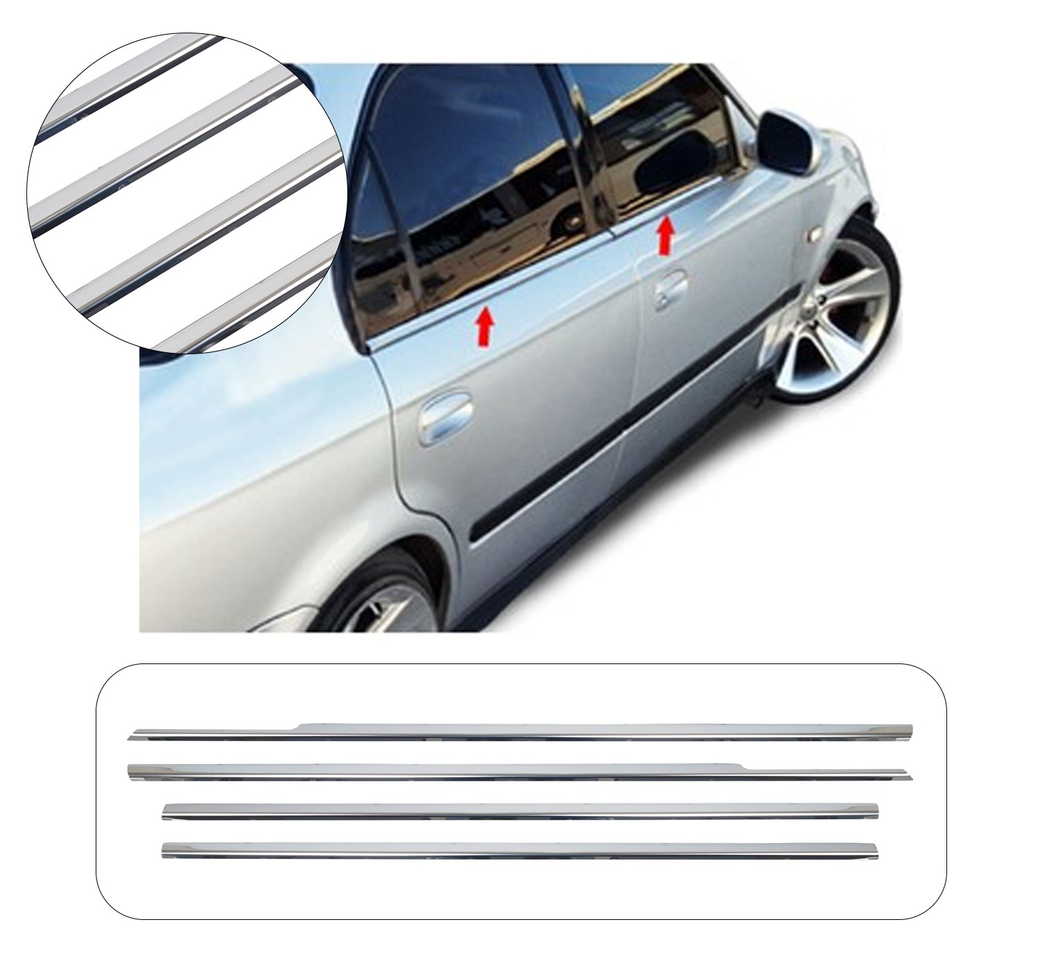 HONDA CIVIC 1998- CAM ÇITASI 4 PRÇ
