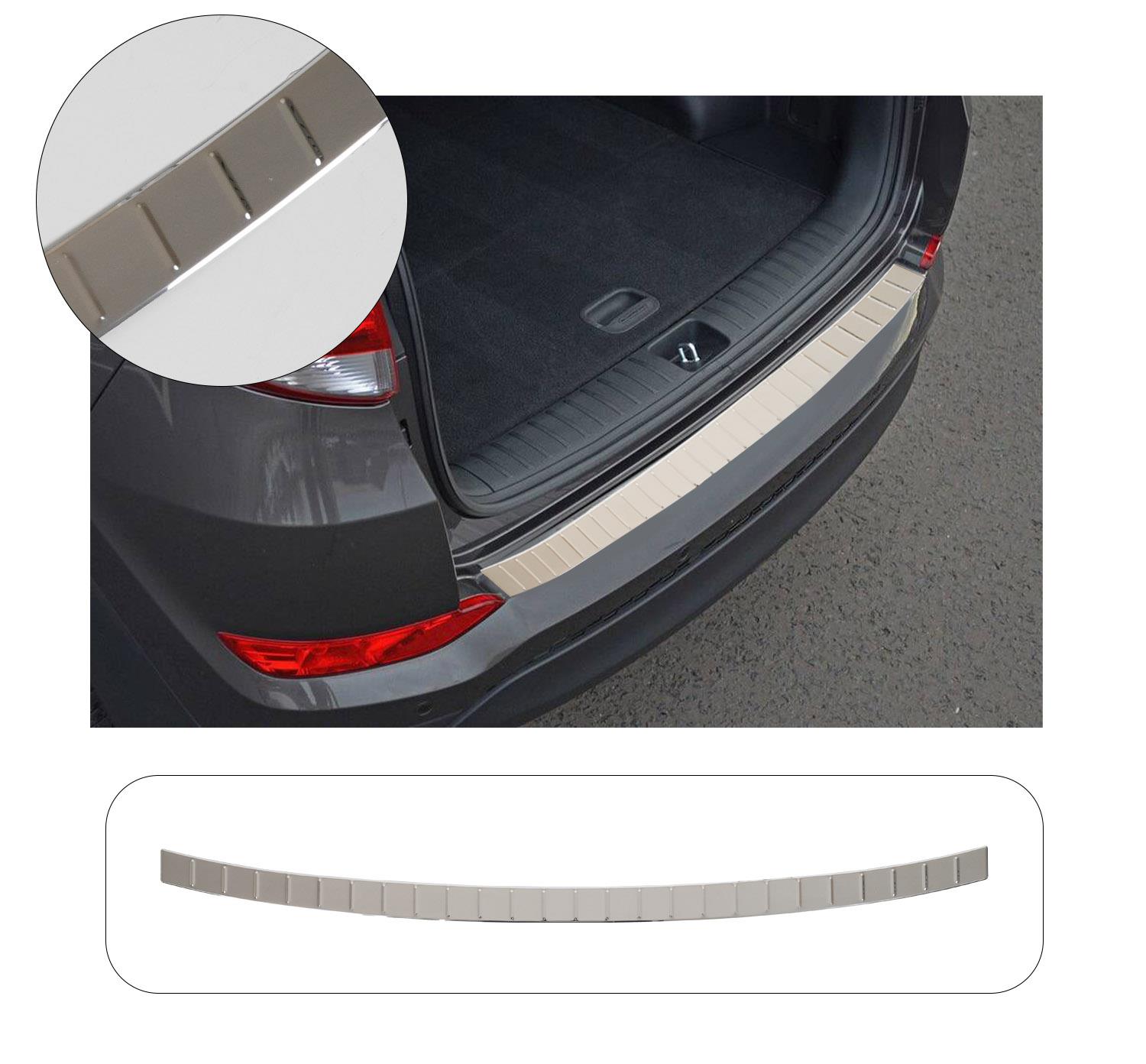HYUNDAI TUCSON 2 2018- KROM PARLAK ARKA TAMPON ÜSTÜ KORUMA