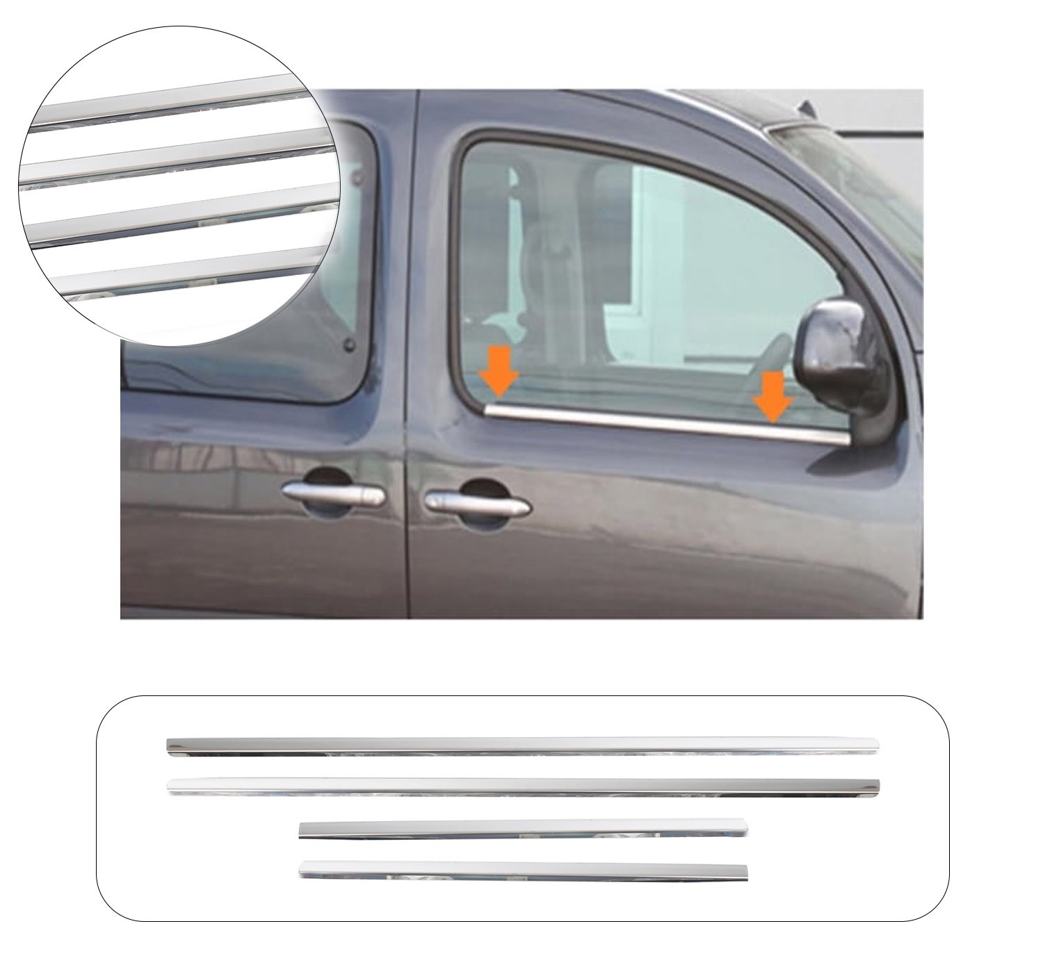 MERCEDES CITAN 2013- CAM ÇITASI 4 PRÇ