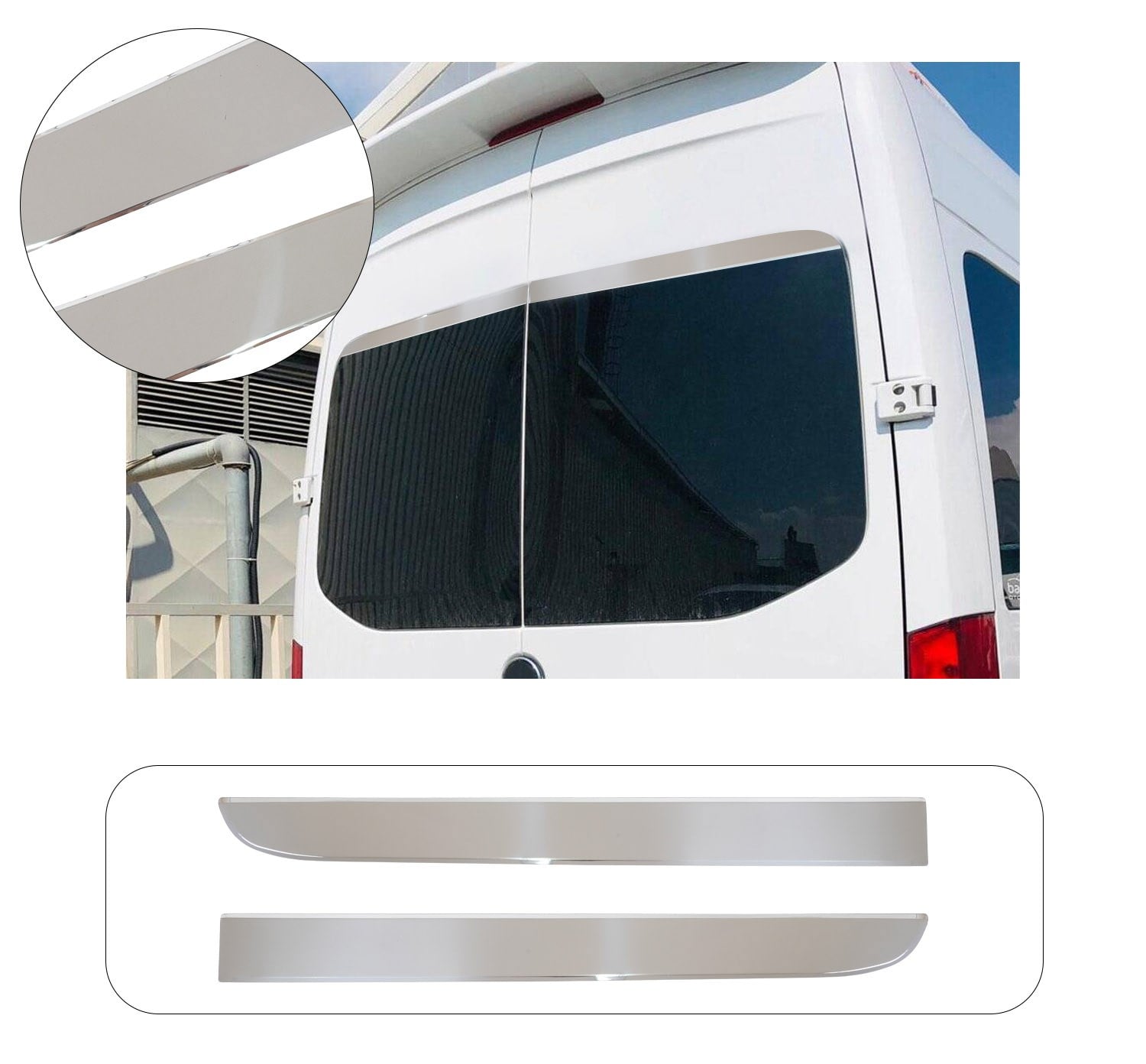 MERCEDES SPRINTER W907 ARKA CAM ÜST ÇITA