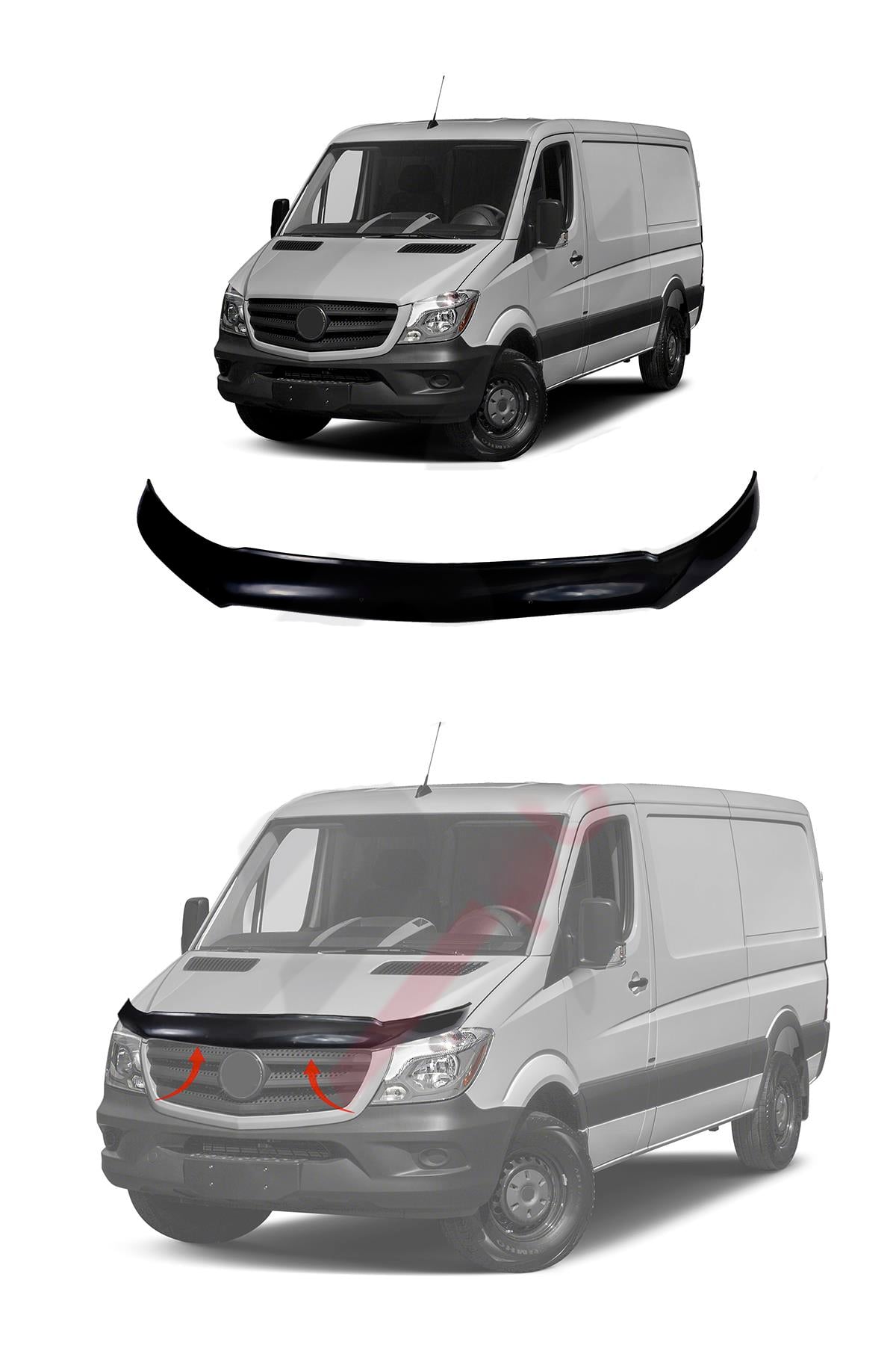 Mercedes Sprinter W907 Kaput Rüzgarlığı Abs 2018 Ve Üzeri Yıllar