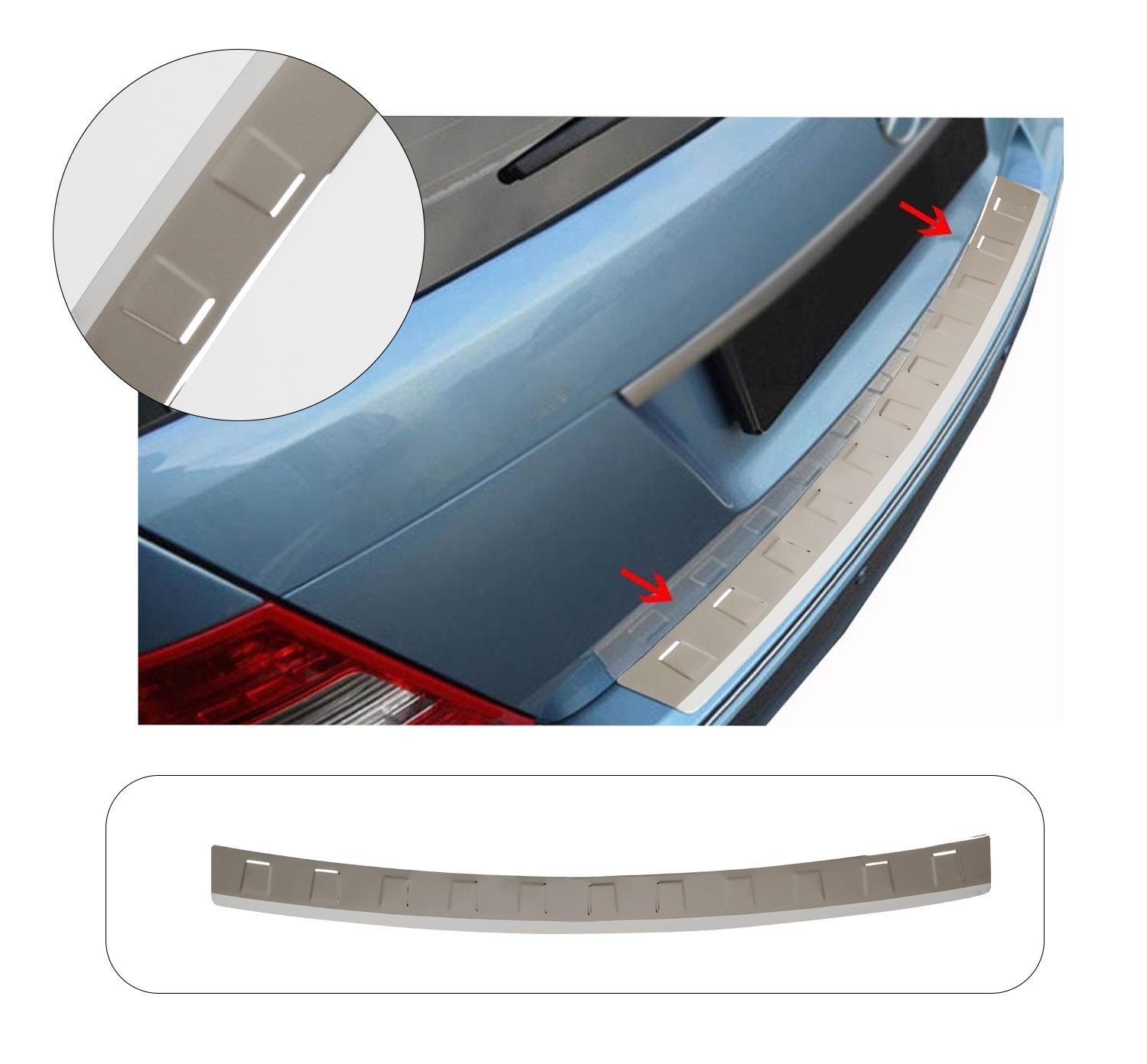 MERCEDES W204 2010- KROM PARLAK ARKA TAMPON ÜSTÜ KORUMA