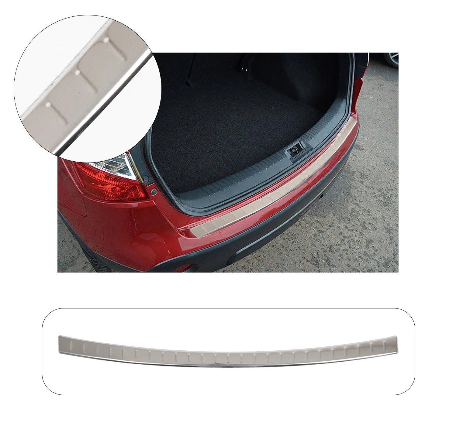 NISSAN QASHQAI 2017-2020 KROM PARLAK ARKA TAMPON ÜSTÜ KORUMA
