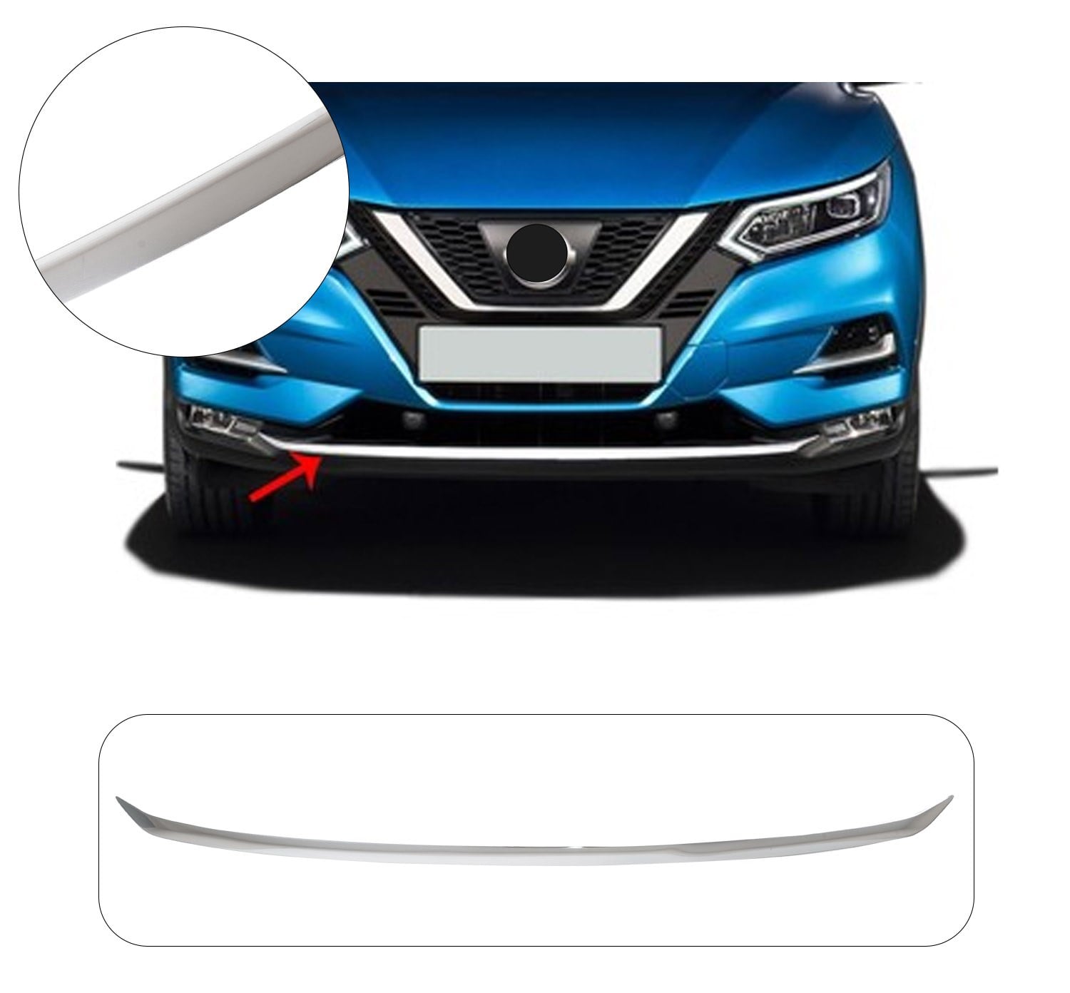 NISSAN QASHQAI 2017-2021 ÖN TAMPON ÇITASI