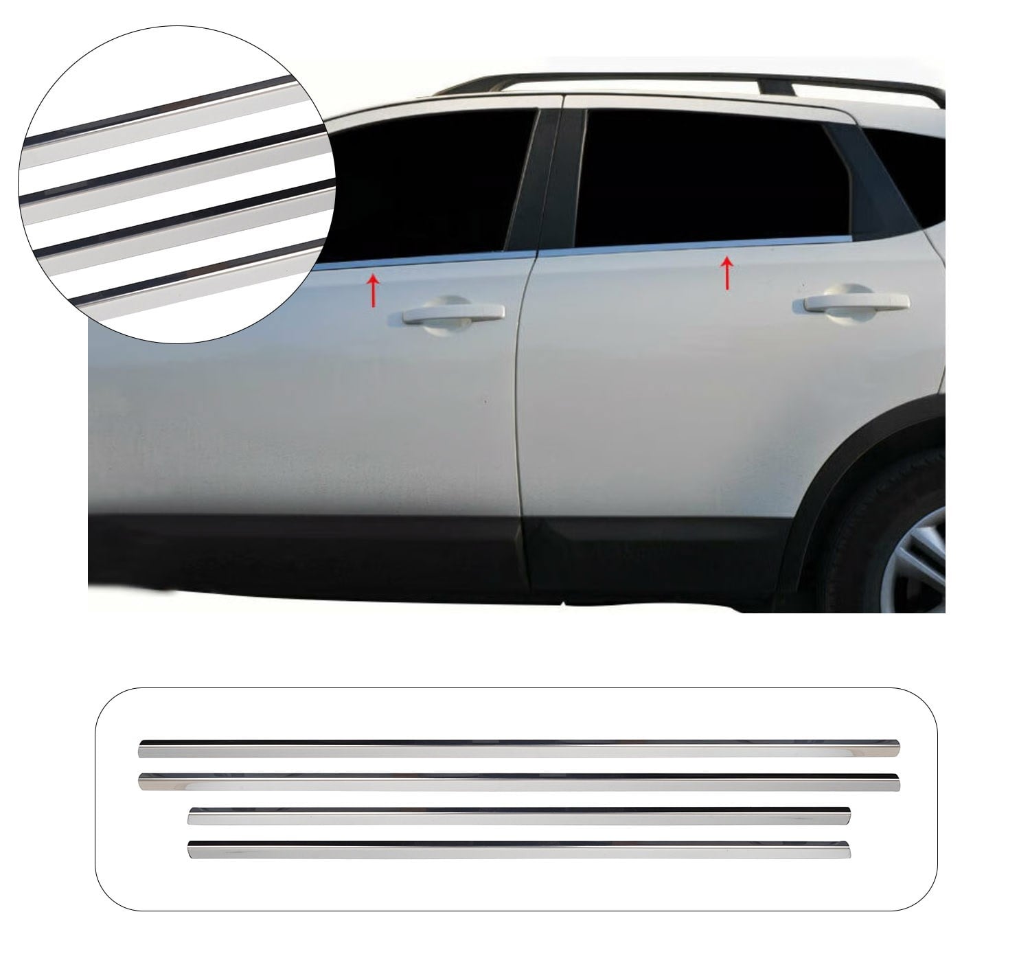 NISSAN QASHQAI SUV 2014 CAM ÇITASI 4 PRÇ. P.ÇELİK