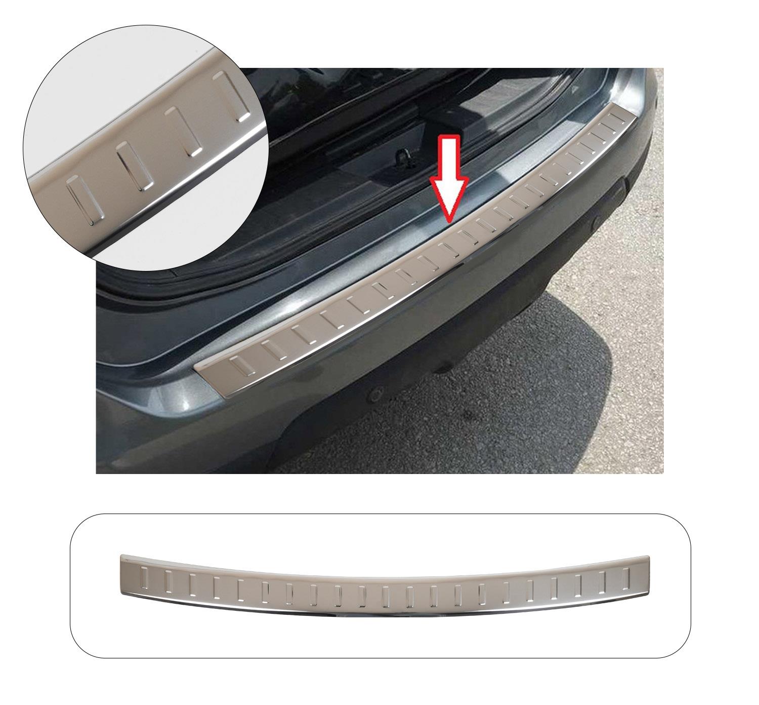 NISSAN X-TRAIL T32 2017- KROM PARLAK ARKA TAMPON ÜSTÜ KORUMA