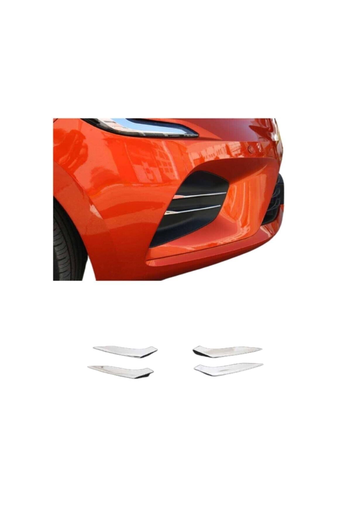 Renault Clıo 5 2019 Krom Sis Far Çıtası 4 Prç. Paslanmaz Çelik
