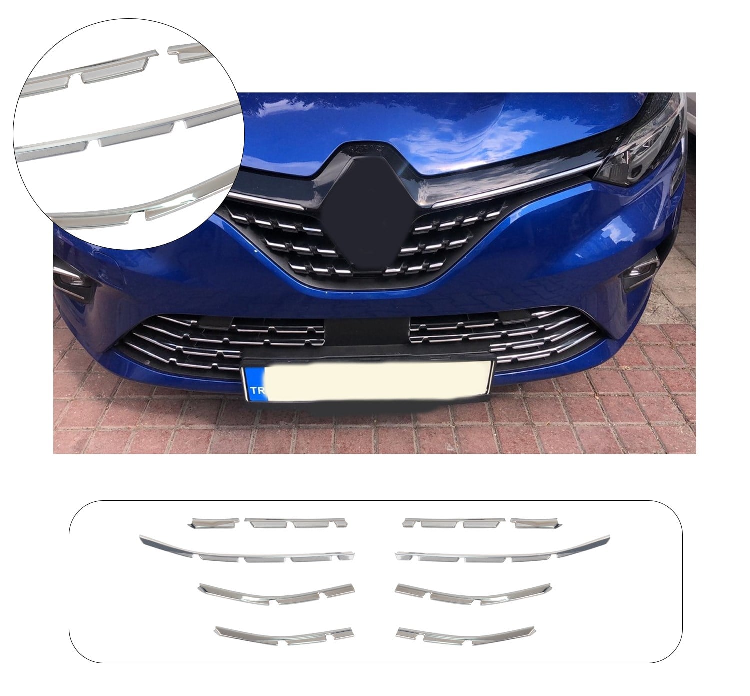 RENAULT CLIO 5 2019- ÖN TAMPON ÇITASI 10 PRÇ
