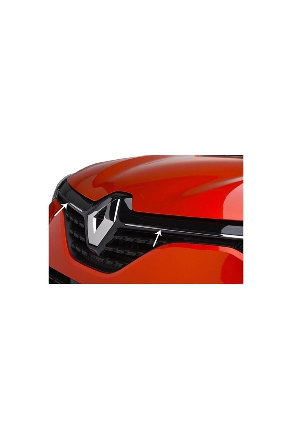 Renault Clıo 5 2019 Uyumlu Ön Panjur 2 Parça Çelik