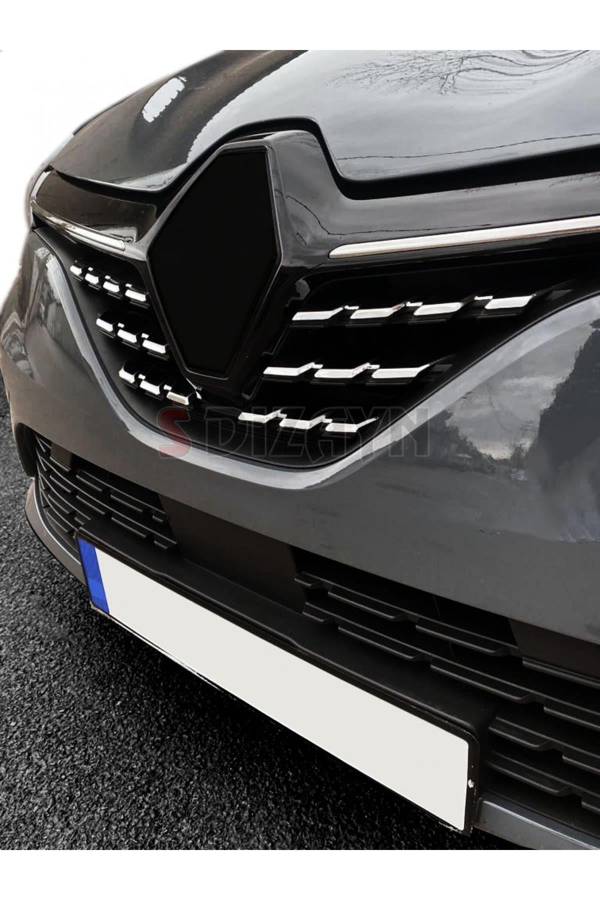 Renault Clio Uyumlu 5 Krom Ön Panjur 6 Parça P.çelik 2019 Ve Üzeri