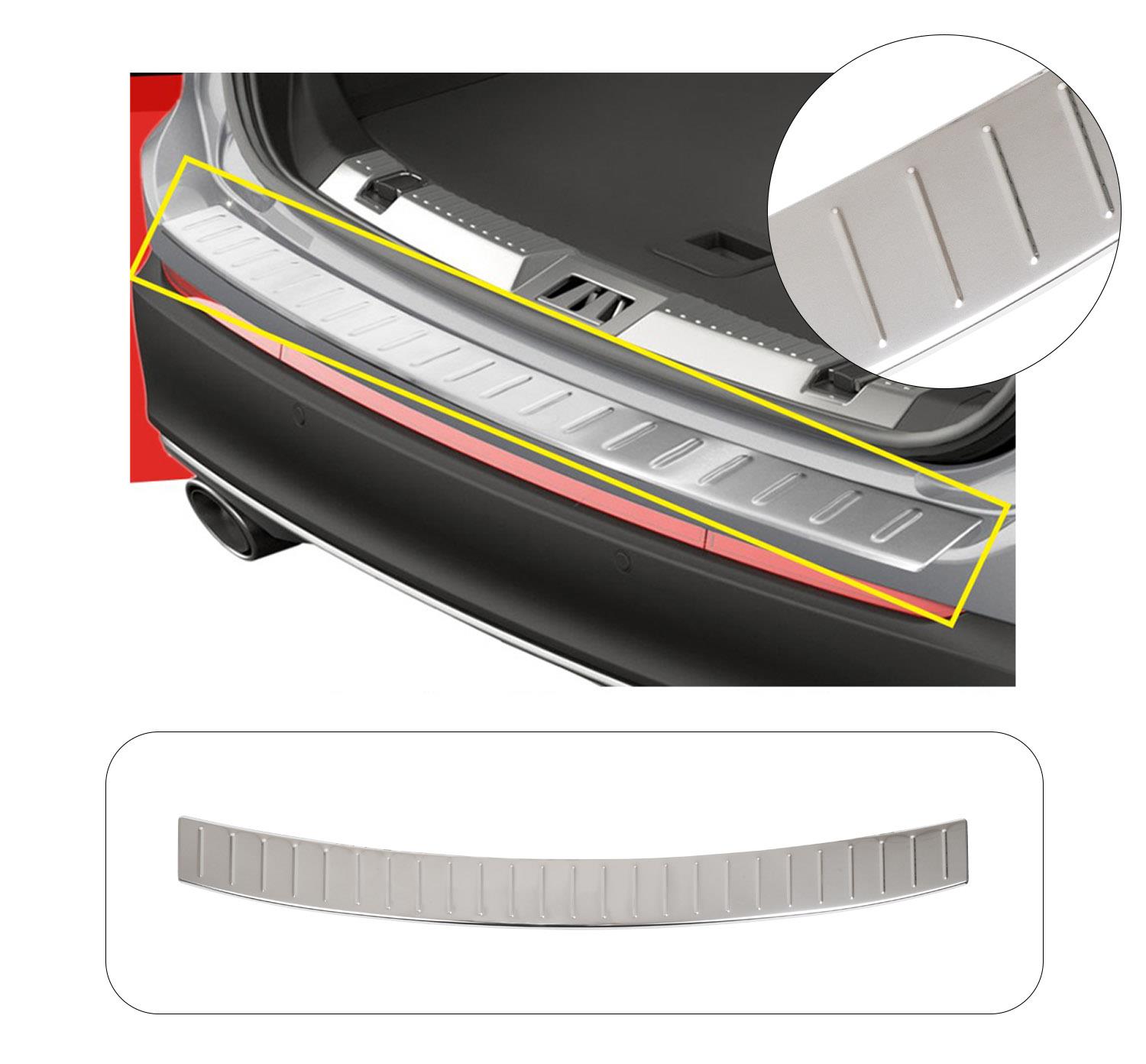 SKODA OCTAVIA 3 KOMBI 2013-2020 KROM PARLAK ARKA TAMPON ÜSTÜ KORUMA