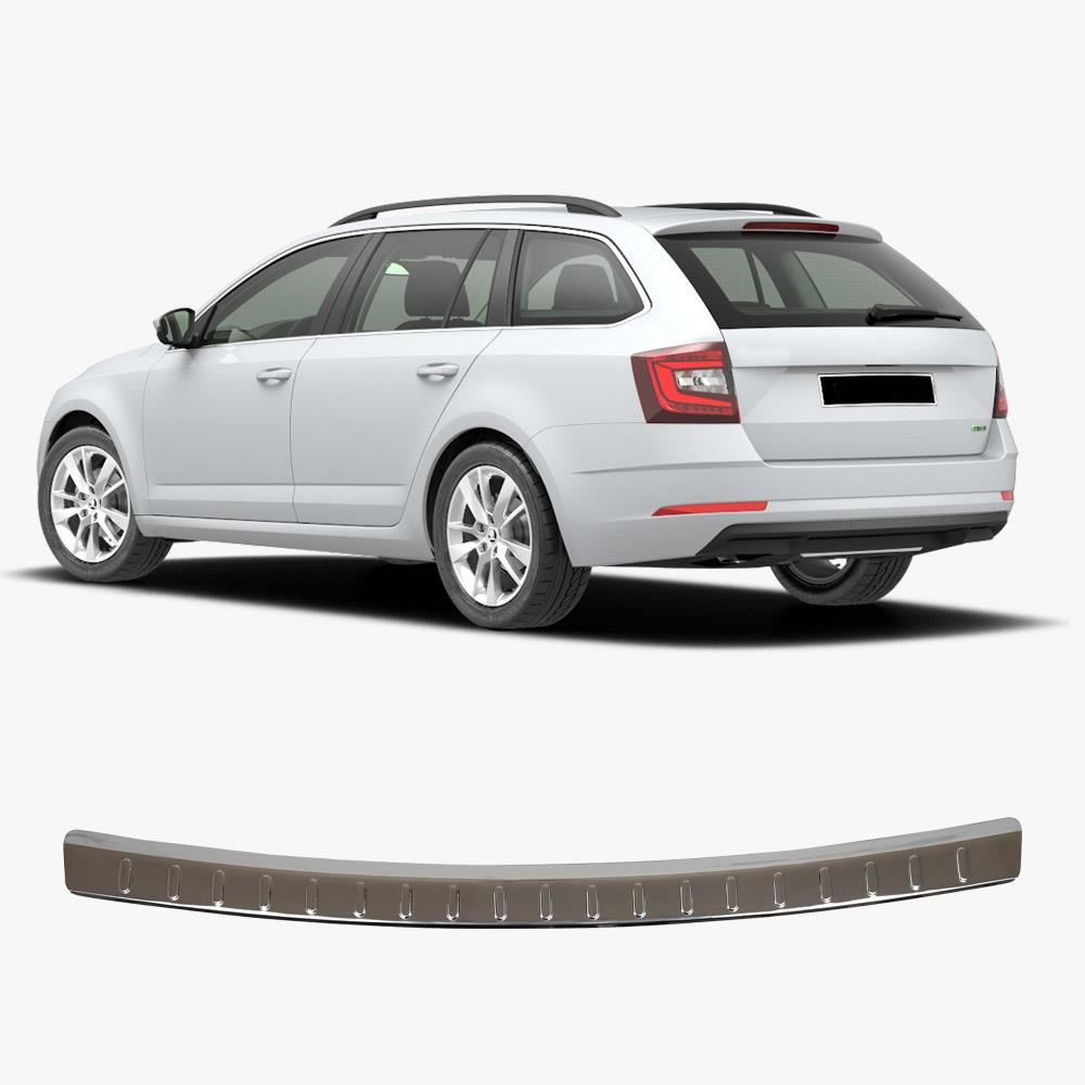 SKODA SUPER B 2 SW KOMBİ 2008-2014 KROM PARLAK ARKA TAMPON ÜSTÜ KORUMA