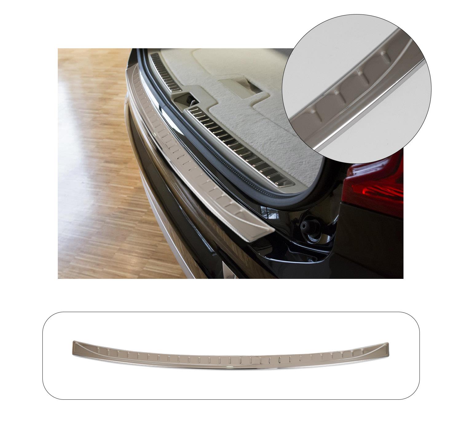 VOLVO XC-90 2015- KROM PARLAK ARKA TAMPON ÜSTÜ KORUMA