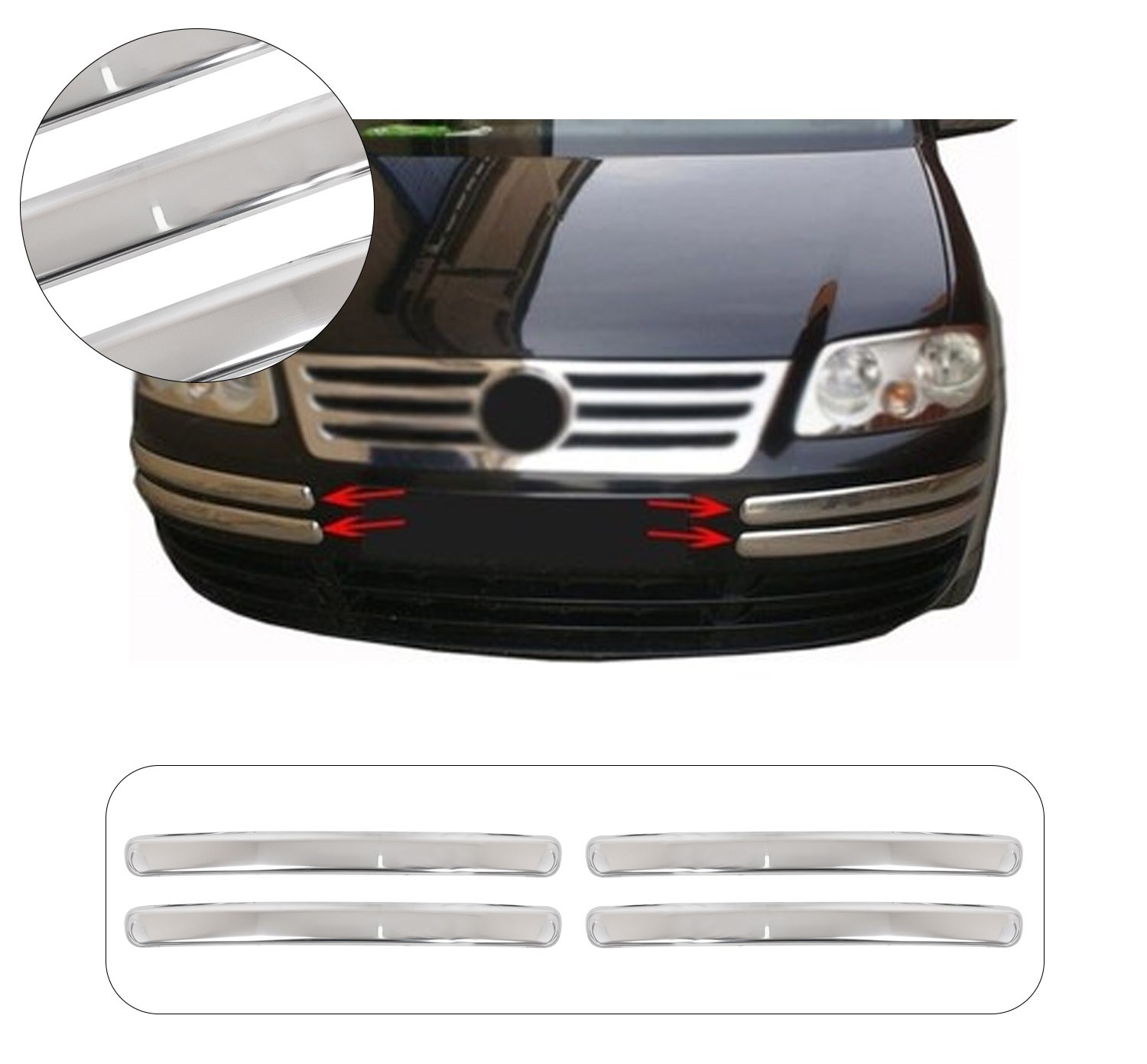 VW CADDY 2003-2010 ÖN TAMPON KAŞI