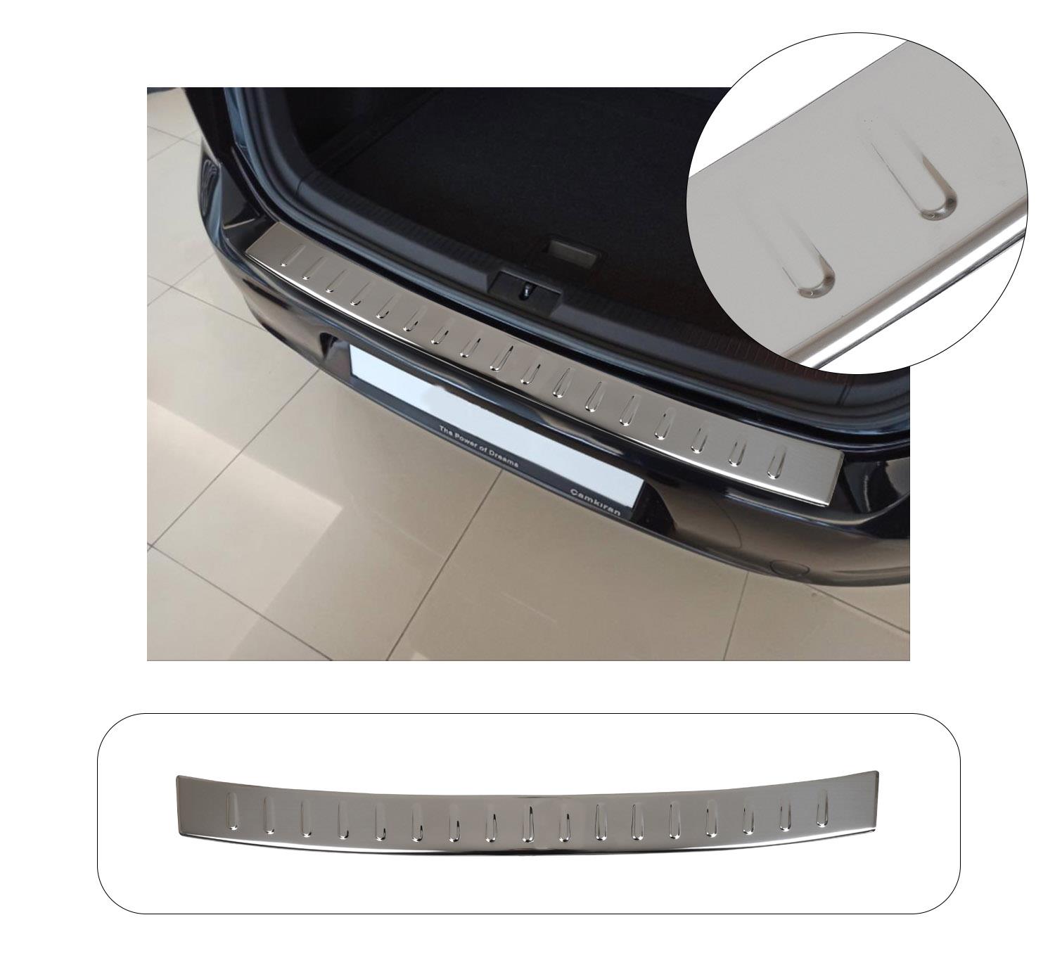 VW GOLF SPORTSVAN 2012-2019 KROM PARLAK ARKA TAMPON ÜSTÜ KORUMA
