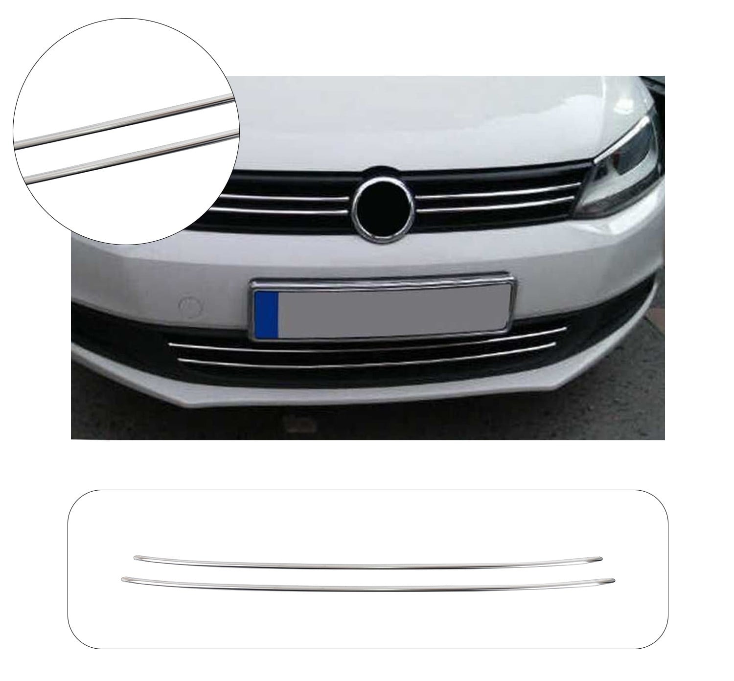 VW JETTA SD 2011-2014 ÖN TAMPON ÇITASI 2 PRÇ