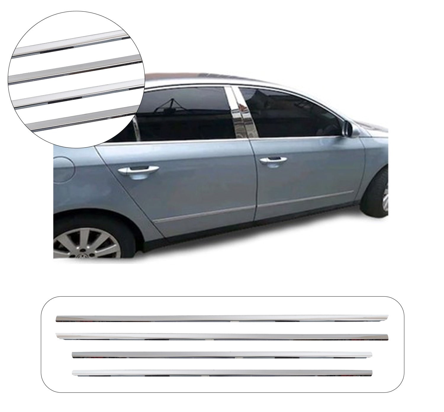 VW PASSAT B6 2005-2012 CAM ÇITASI 4 PRÇ