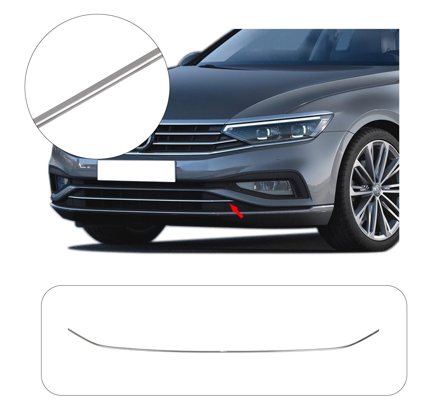 VW PASSAT B8 ÖN TAMPON ÇITASI