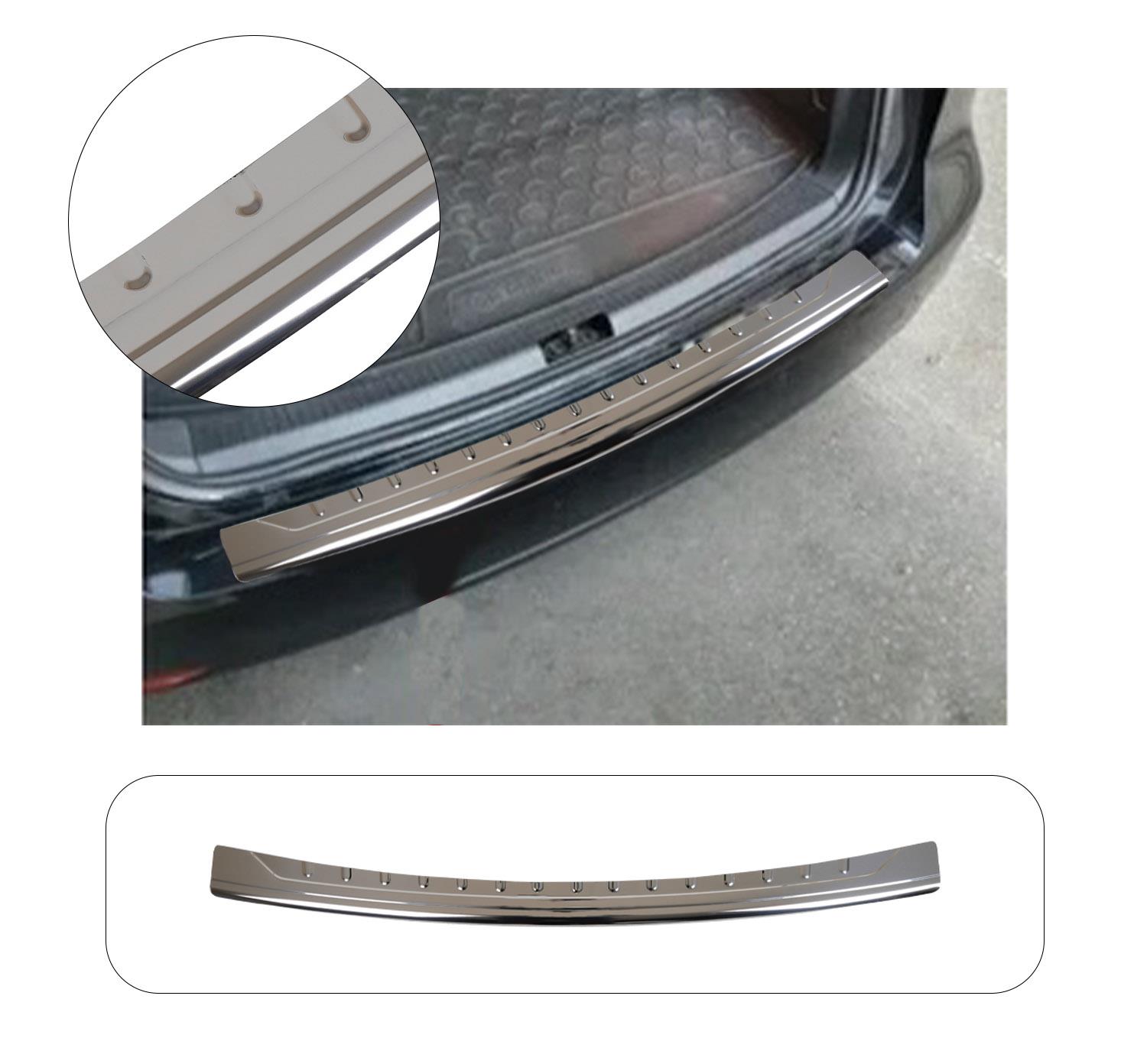 VW TOURAN 1 2003-2010 KROM PARLAK ARKA TAMPON ÜSTÜ KORUMA