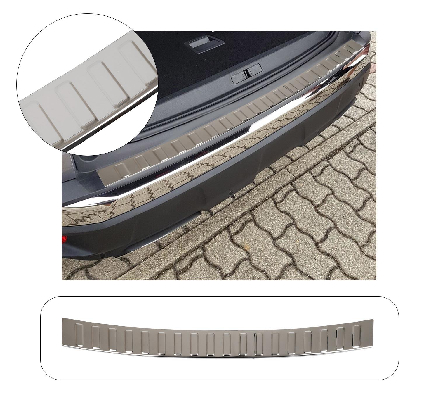 VW TOURAN 4 (TYP 5T) AB BJ 2015- KROM PARLAK ARKA TAMPON ÜSTÜ KORUMA