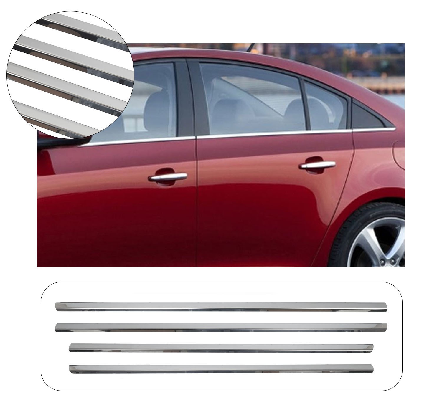 CHEVROLET CRUZE 2009- CAM ÇITASI 4 PRÇ