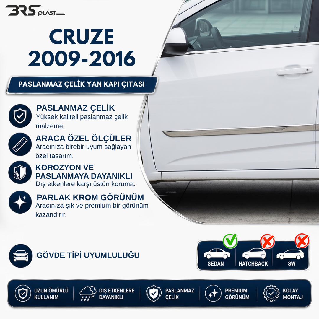 CHEVROLET CRUZE 2009- YAN KAPI ÇITASI