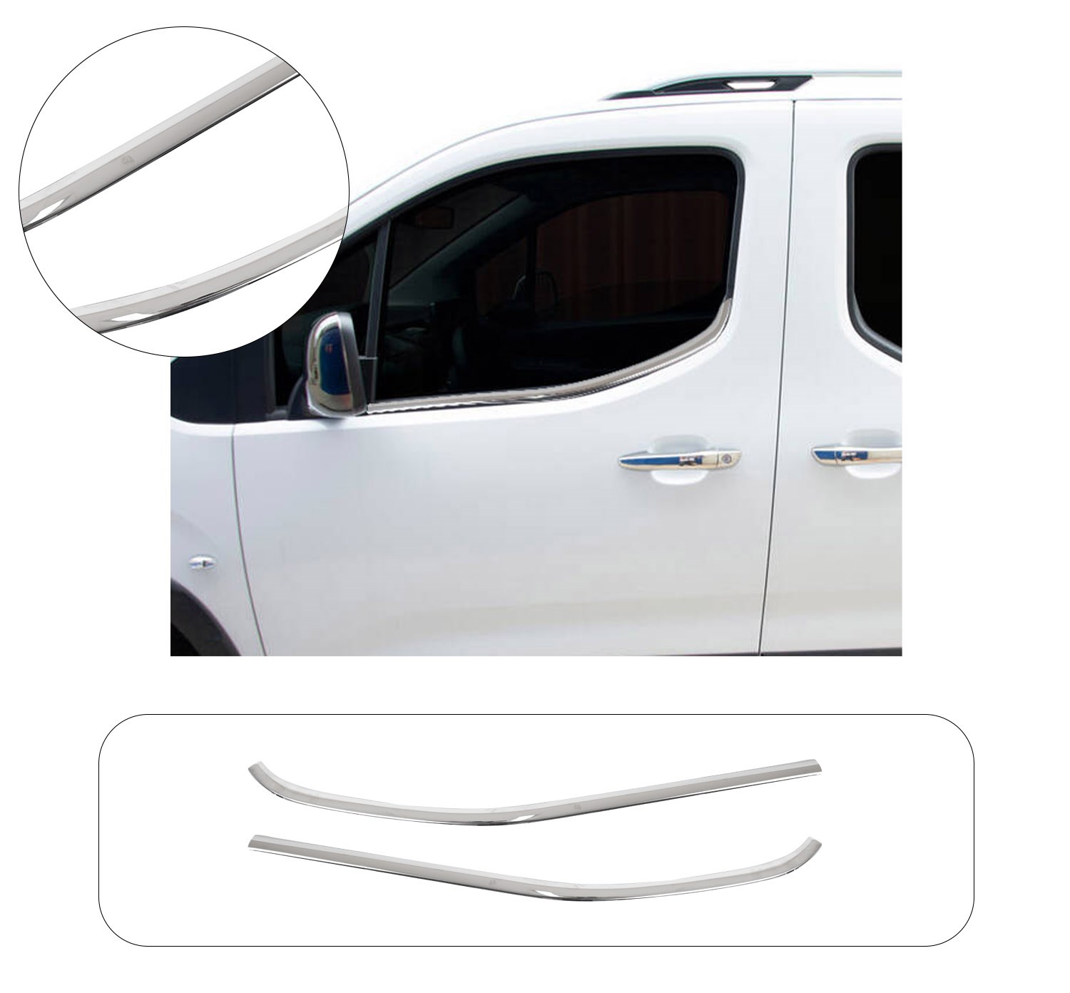 CITROEN BERLINGO 2019- CAM ÇITASI 2 PRÇ