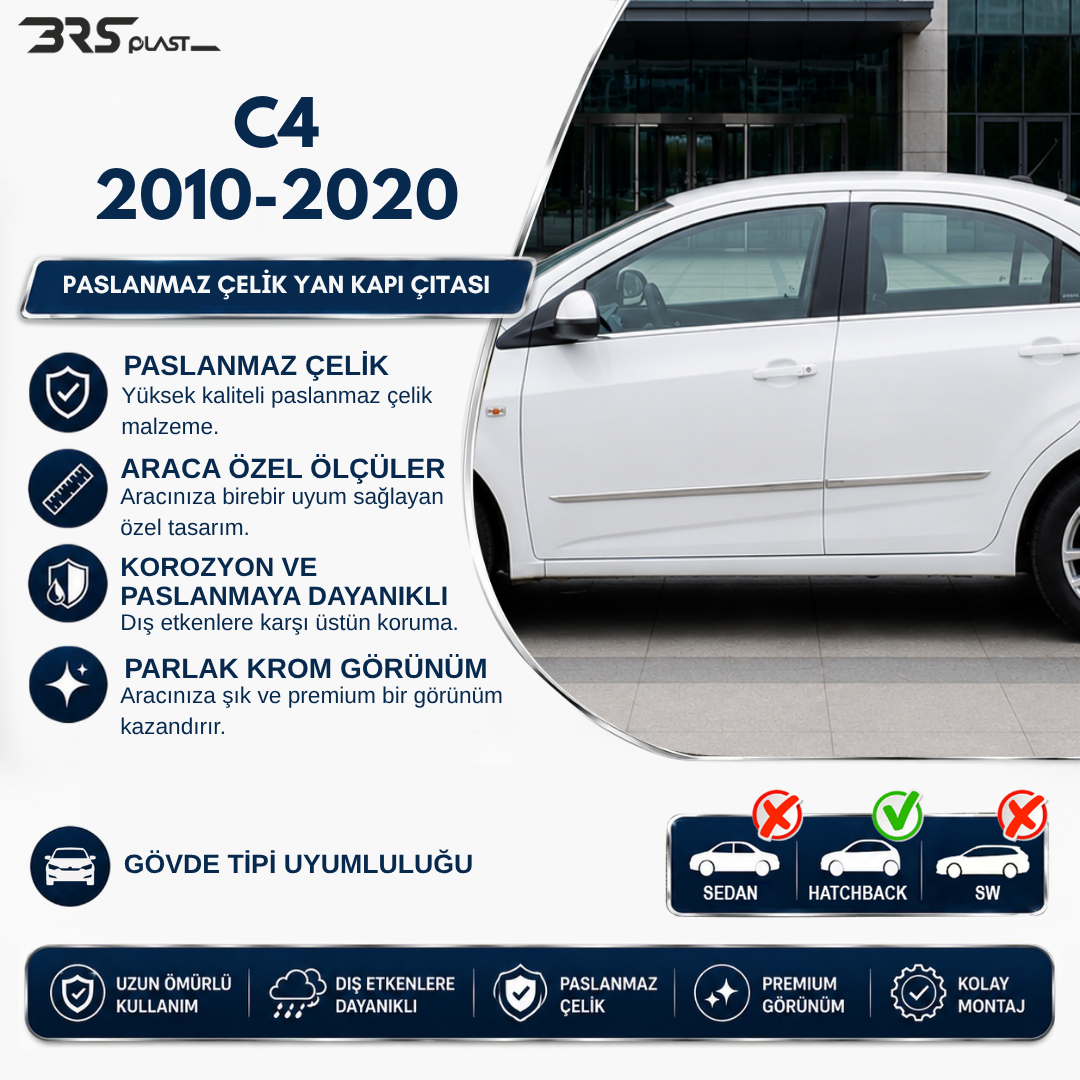 CITROEN C4 2010-2020 YAN KAPI ÇITASI