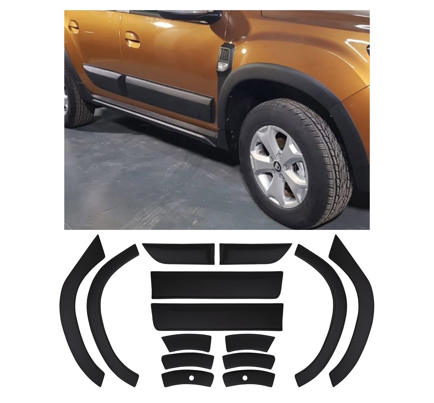 DACIA DUSTER 2018- DÜZ YAZISIZ DODİK SET
