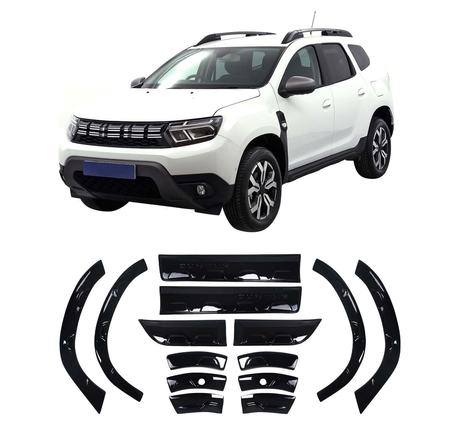 DACIA DUSTER 2018- PIANO BLACK DAMALI DODİK SET