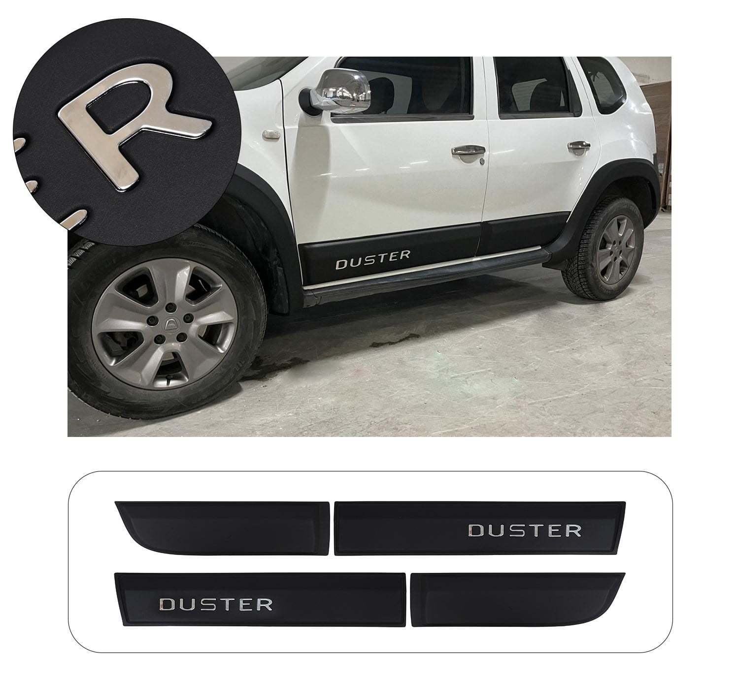 DACIA DUSTER ENJEKSİYON 2010-2017 KROM YAZILI KAPI DODİK
