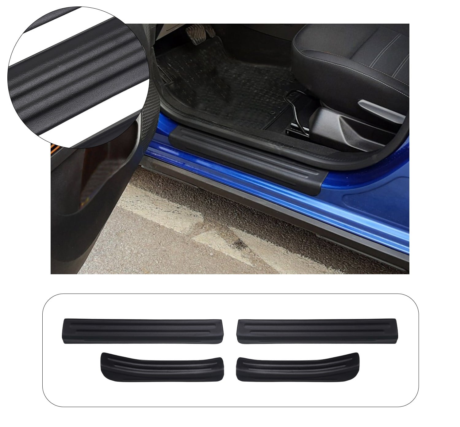 DACIA SANDERO 2021- ABS KAPI EŞİĞİ 4 PRÇ