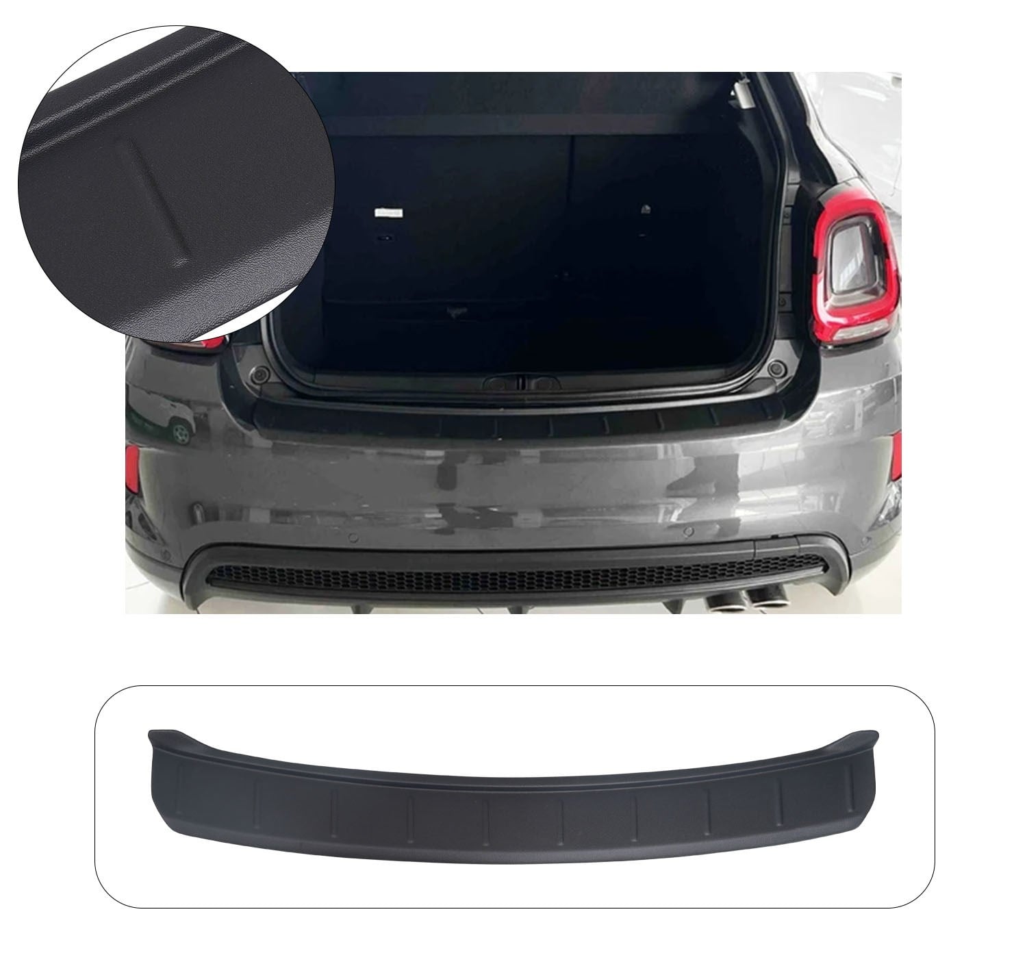 FIAT 500 X SPORT 2020- ABS GENİŞ ARKA TAMPON KORUMA